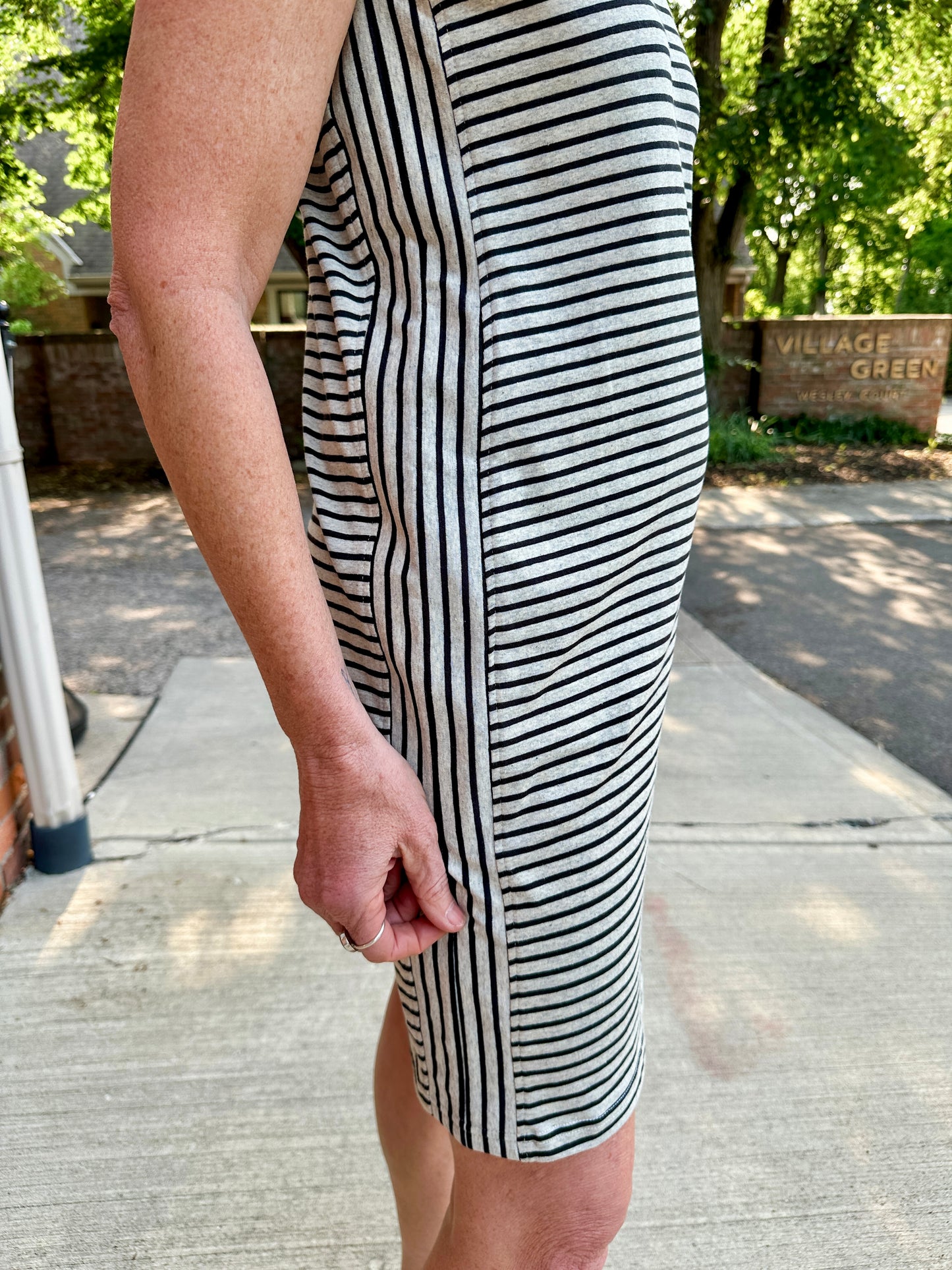 Striped Knit Dress