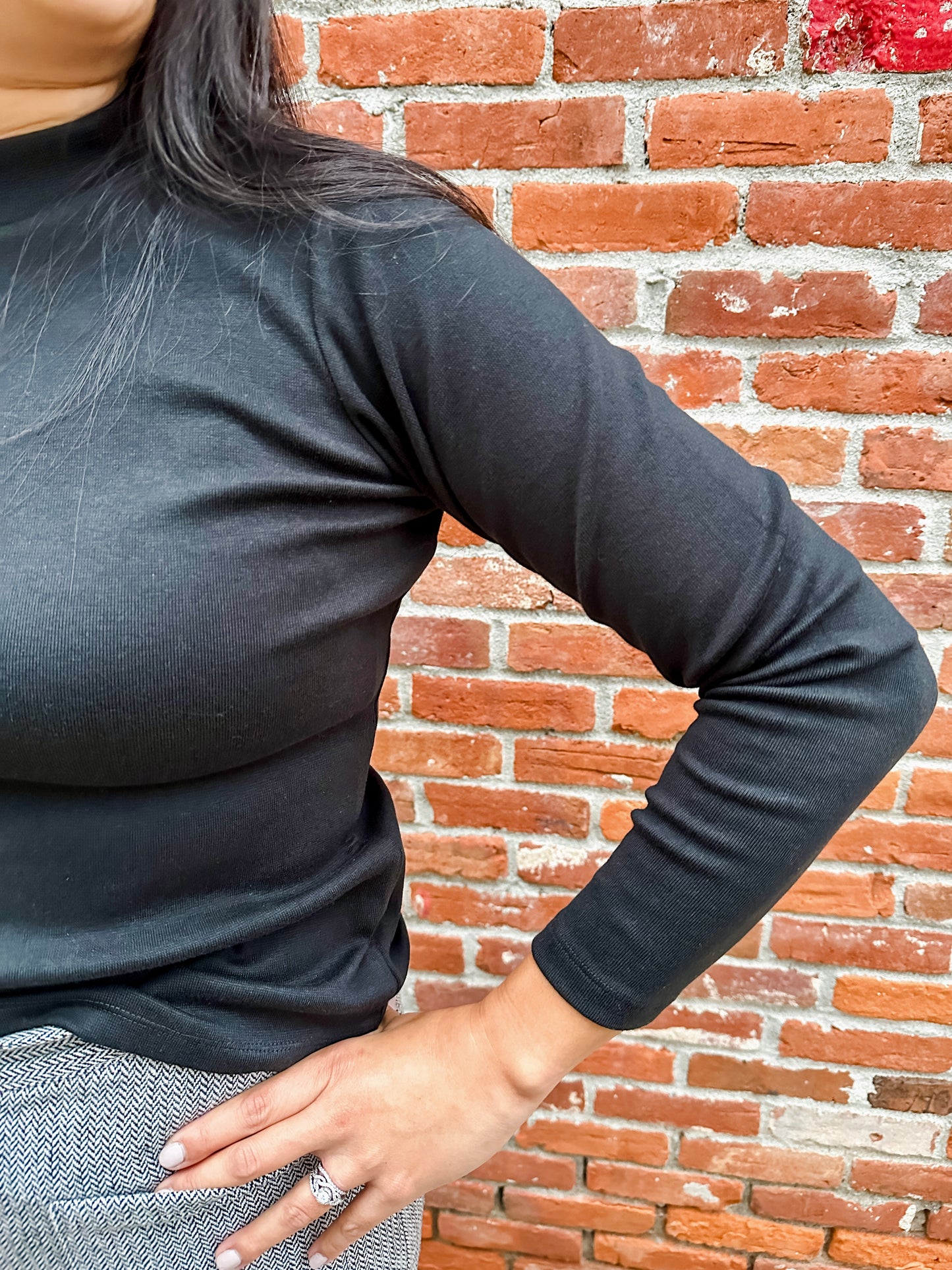 Long Sleeve Mock Neck