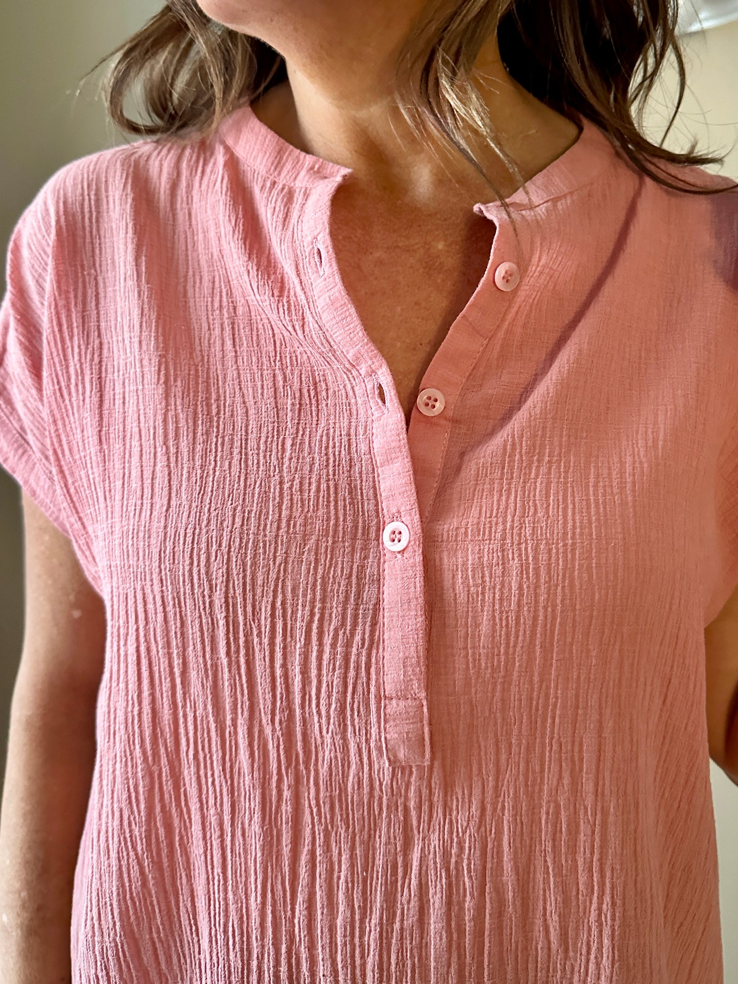 dolman band collar blouse