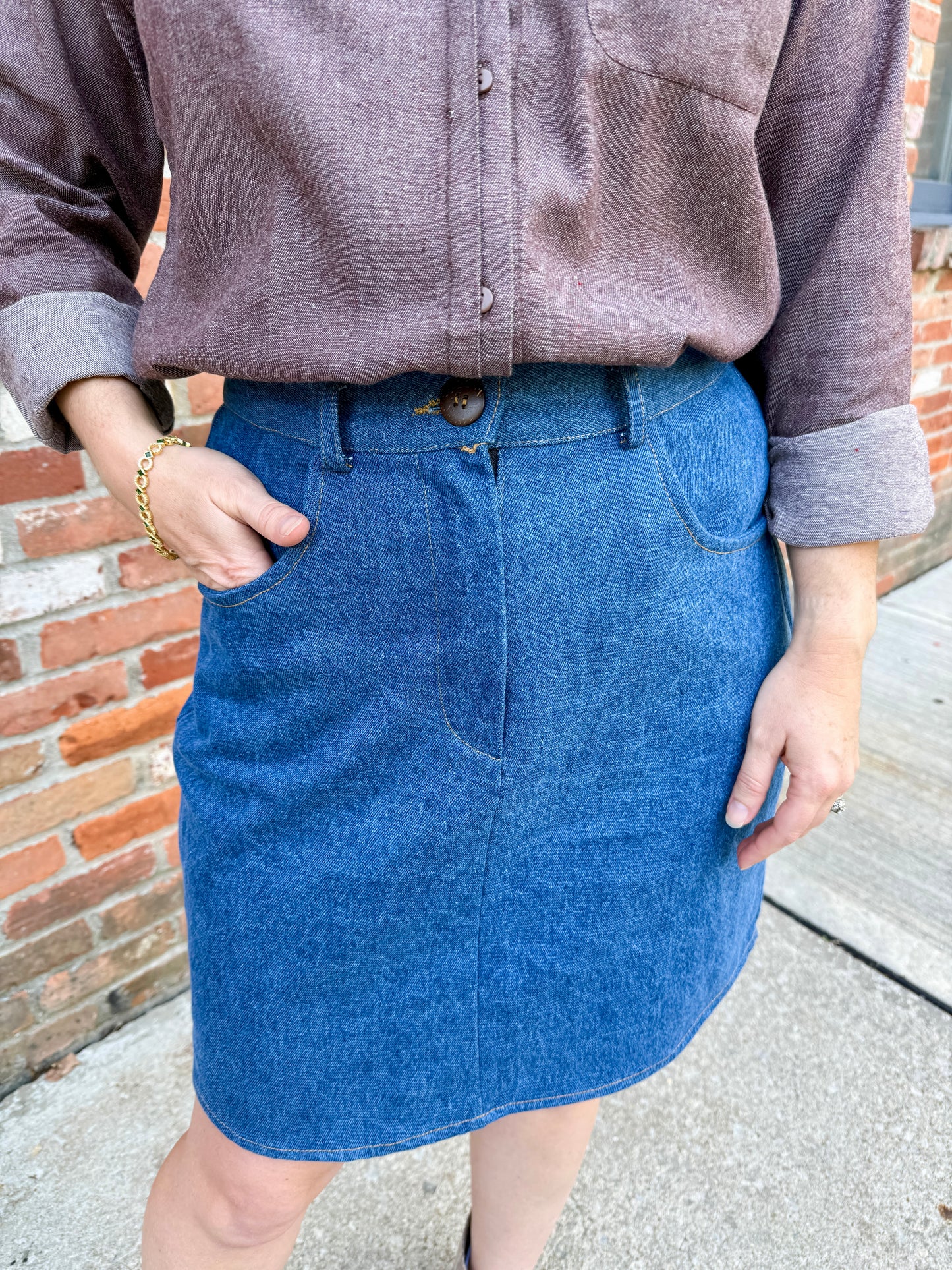 Denim Mini Skirt