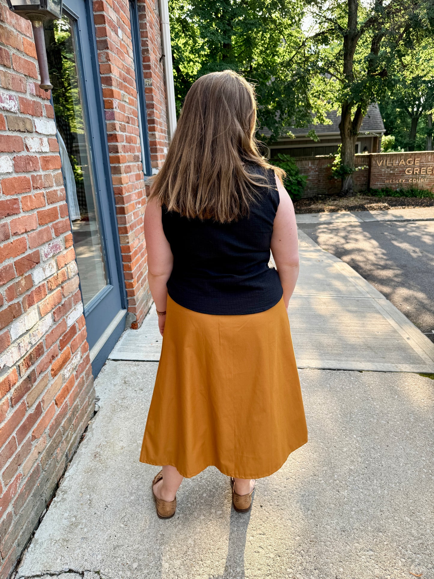 Sleeveless Square Neck Top