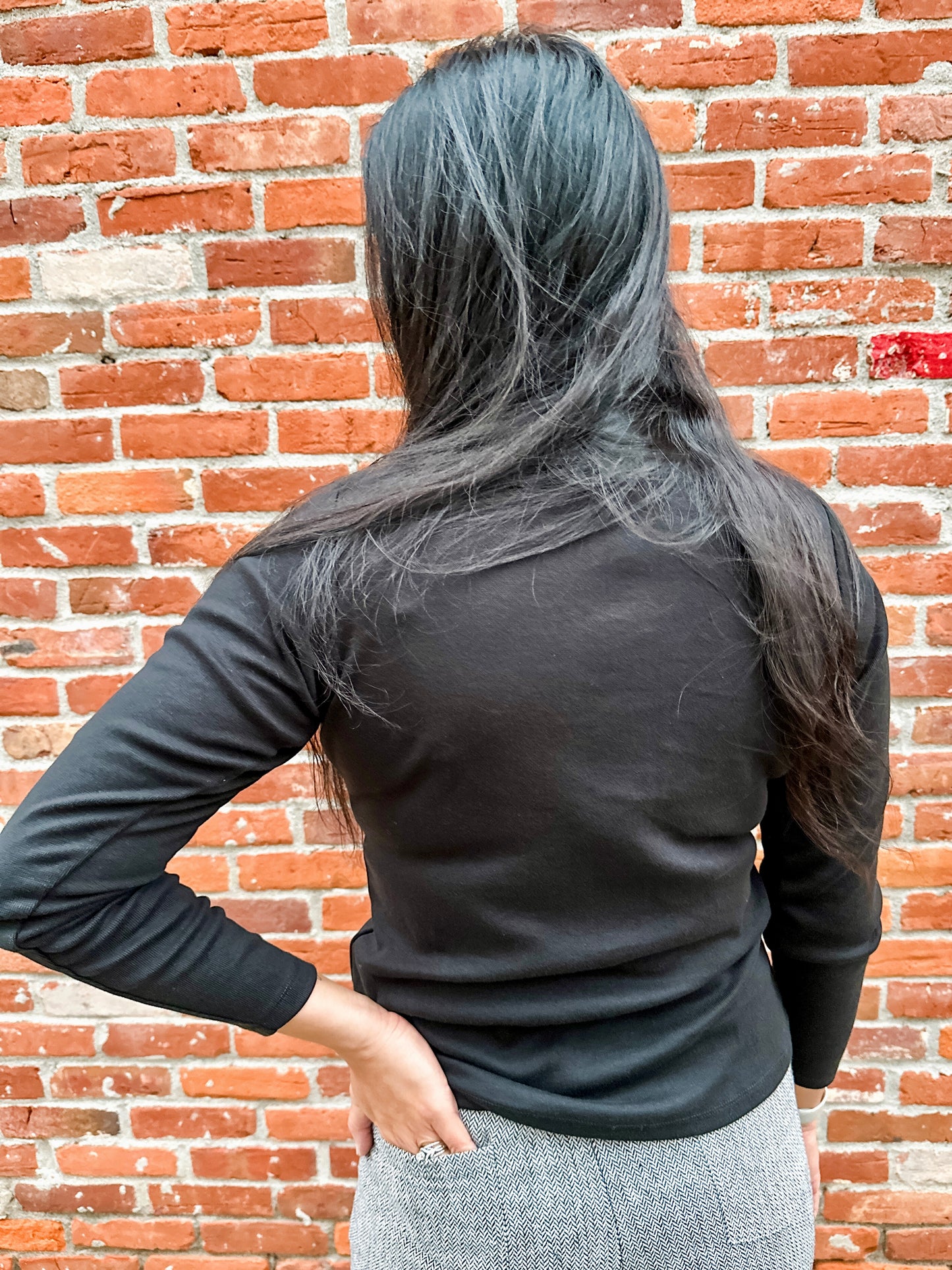 Long Sleeve Mock Neck