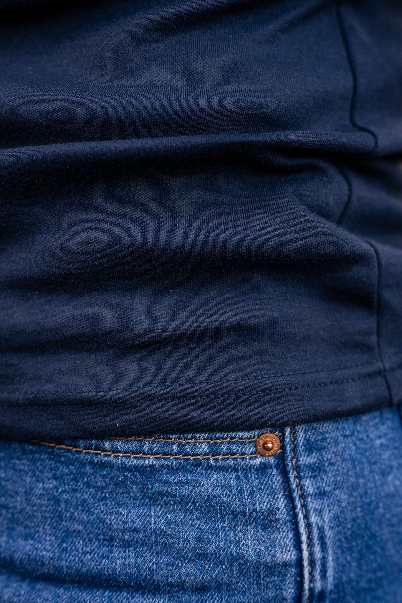 Contrasting V- Neck Top