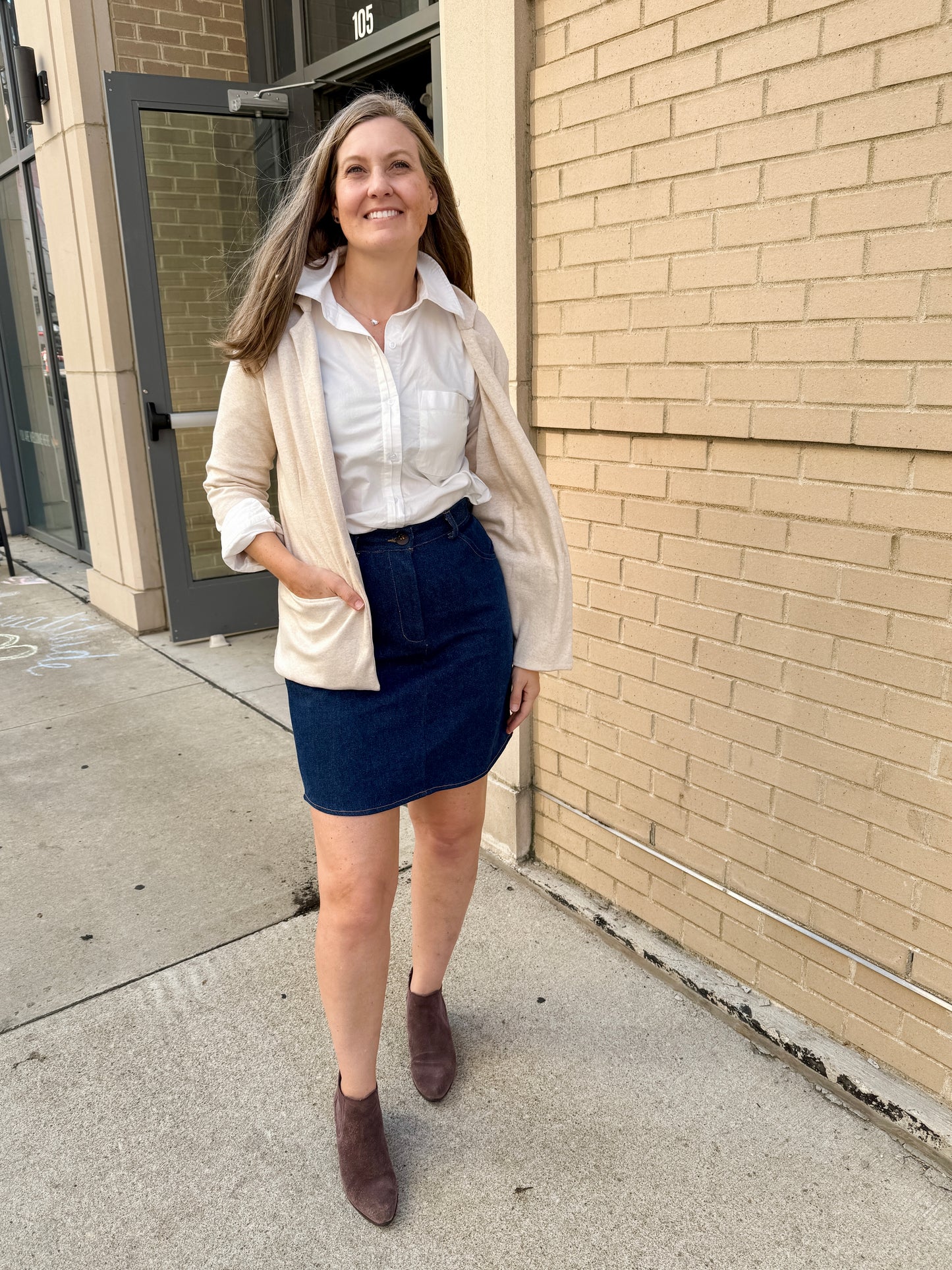 Denim Mini Skirt
