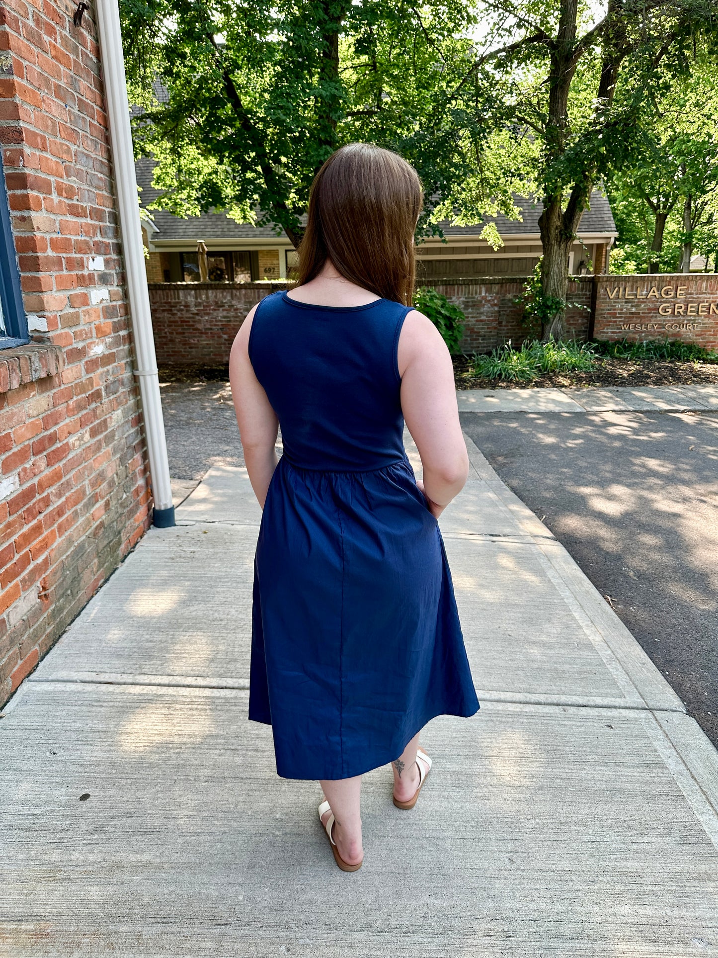 Mixed Media Tank Dress