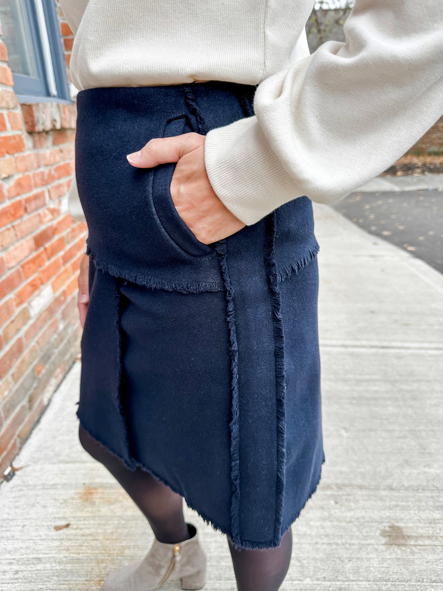 Wool Mini Skirt