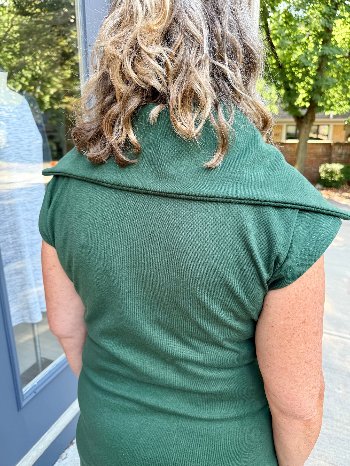 1/2 zip tunic dress
