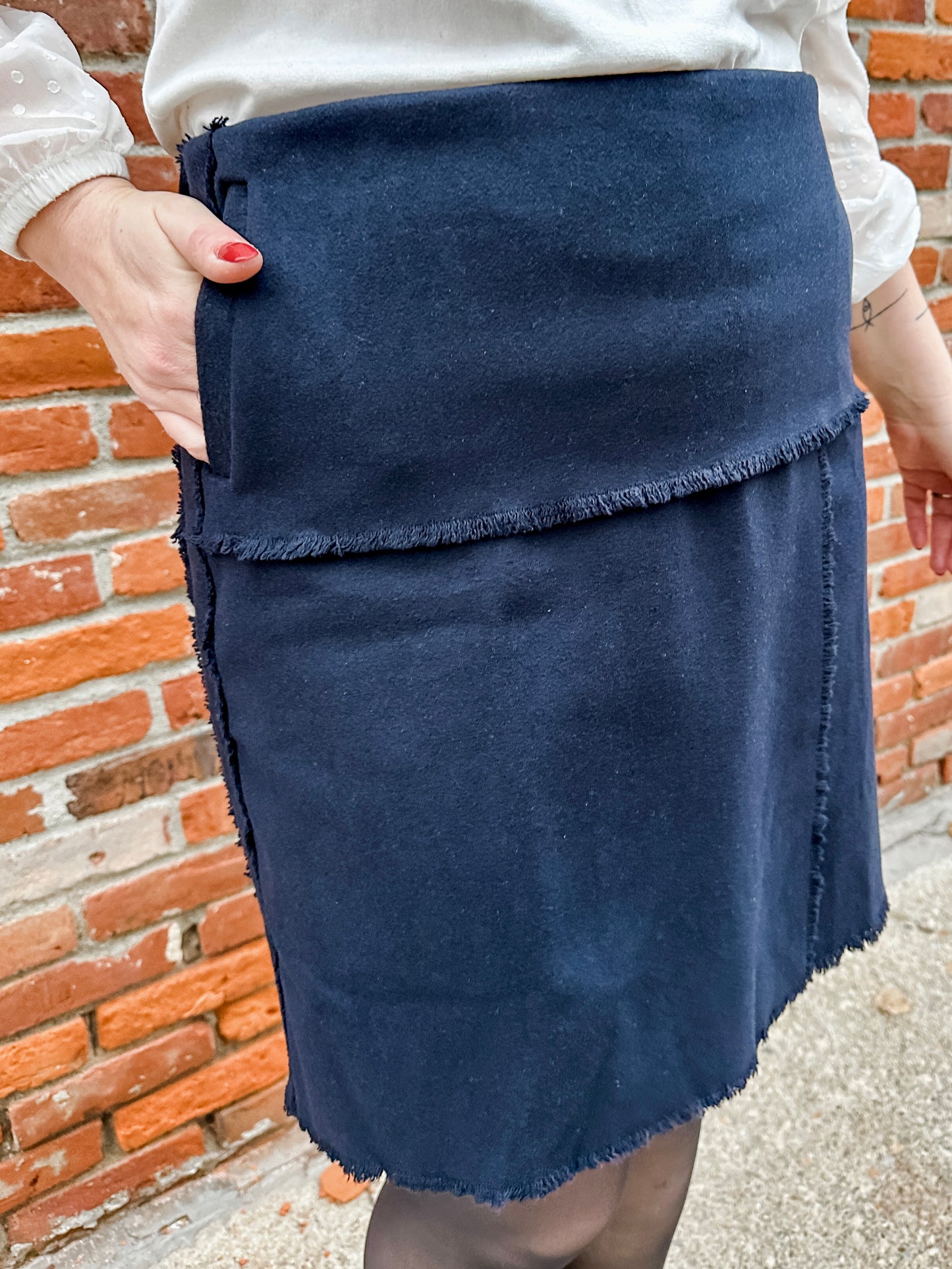 Wool Mini Skirt