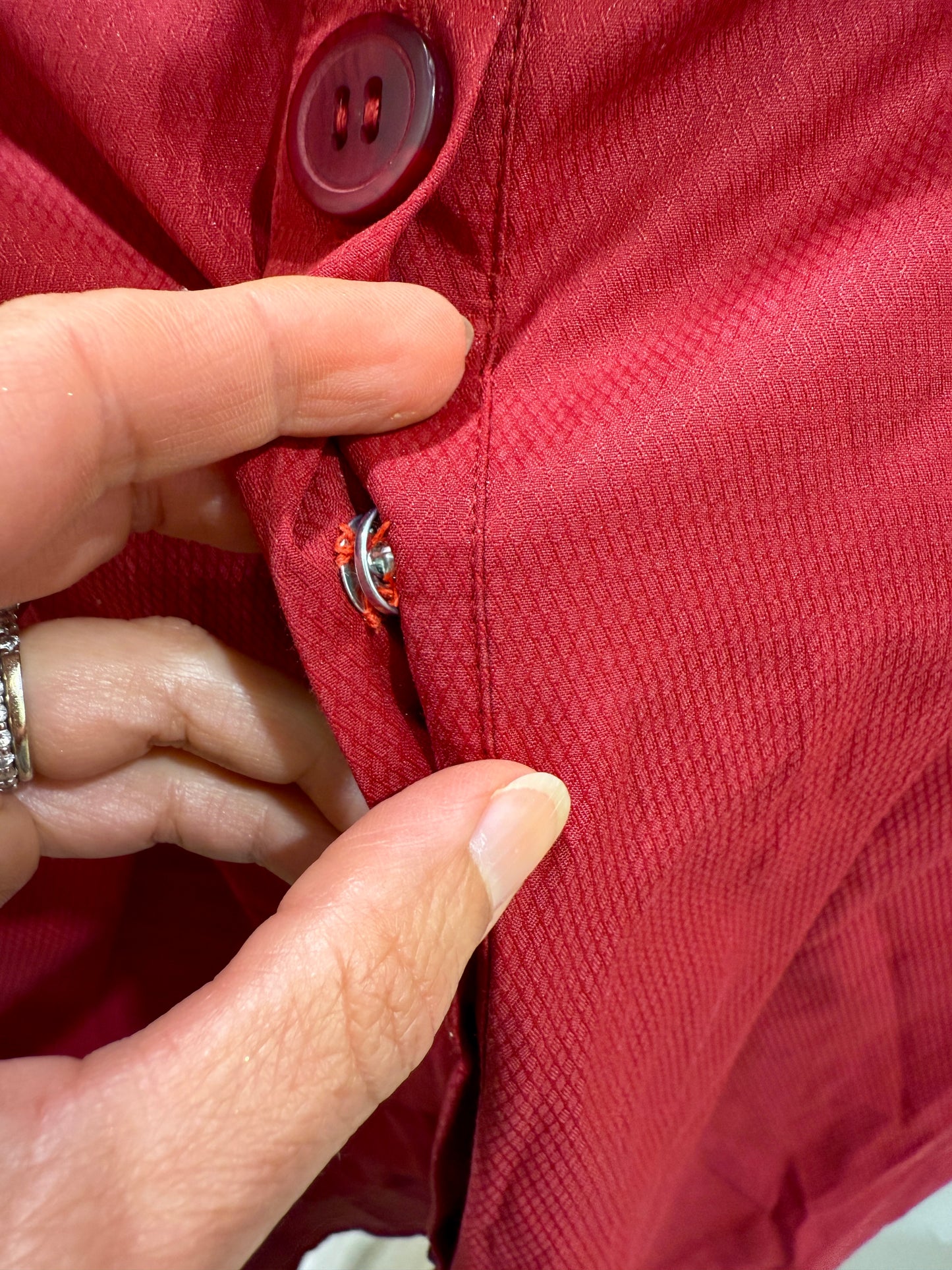 A-Line Button Front Skirt