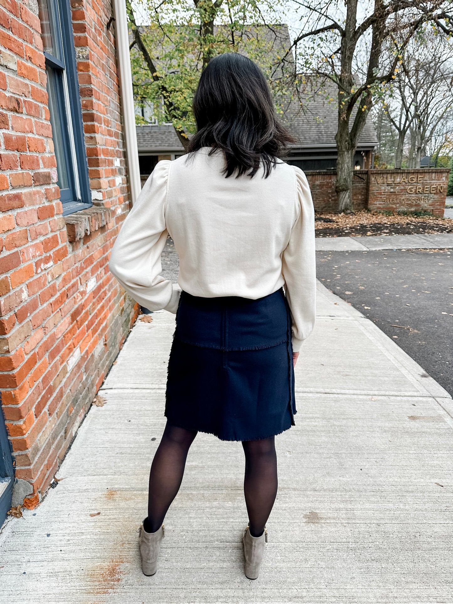 Wool Mini Skirt