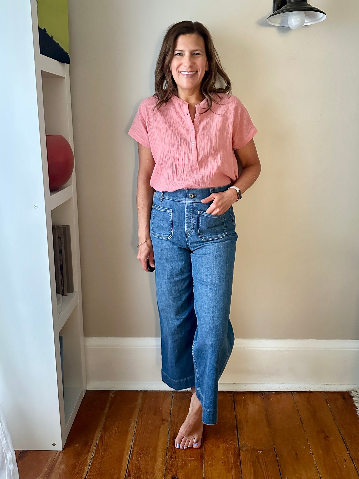 dolman band collar blouse