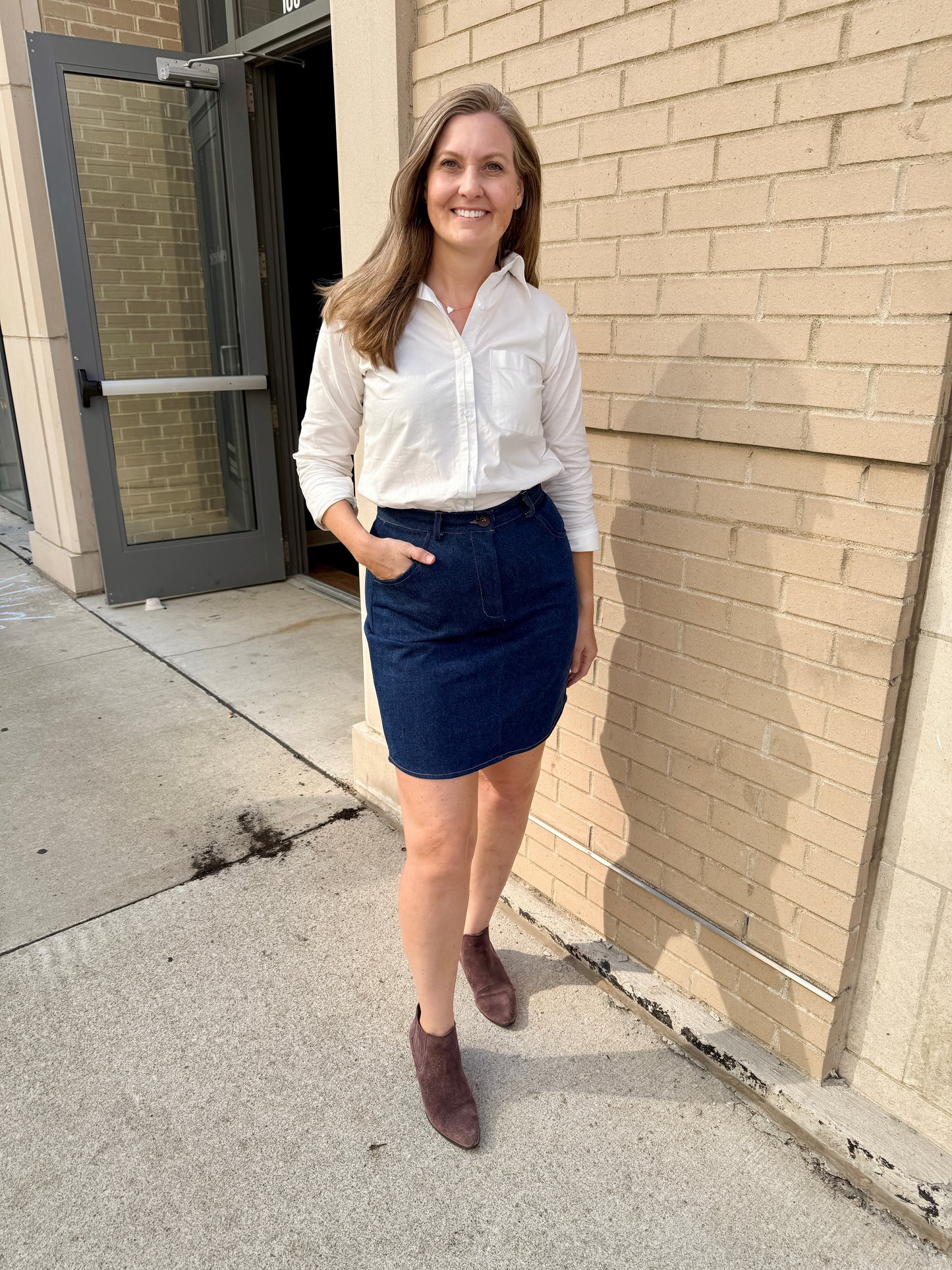 Denim Mini Skirt
