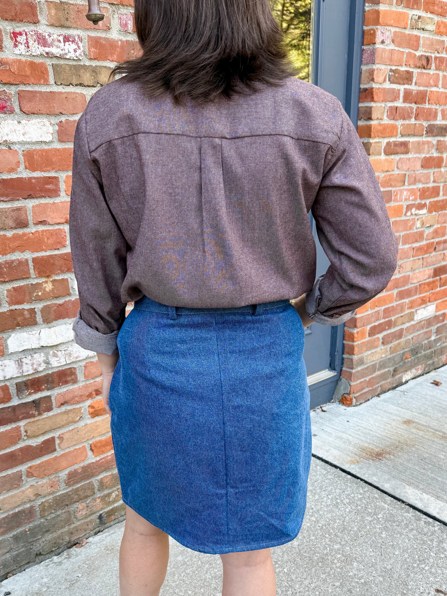 Denim Mini Skirt