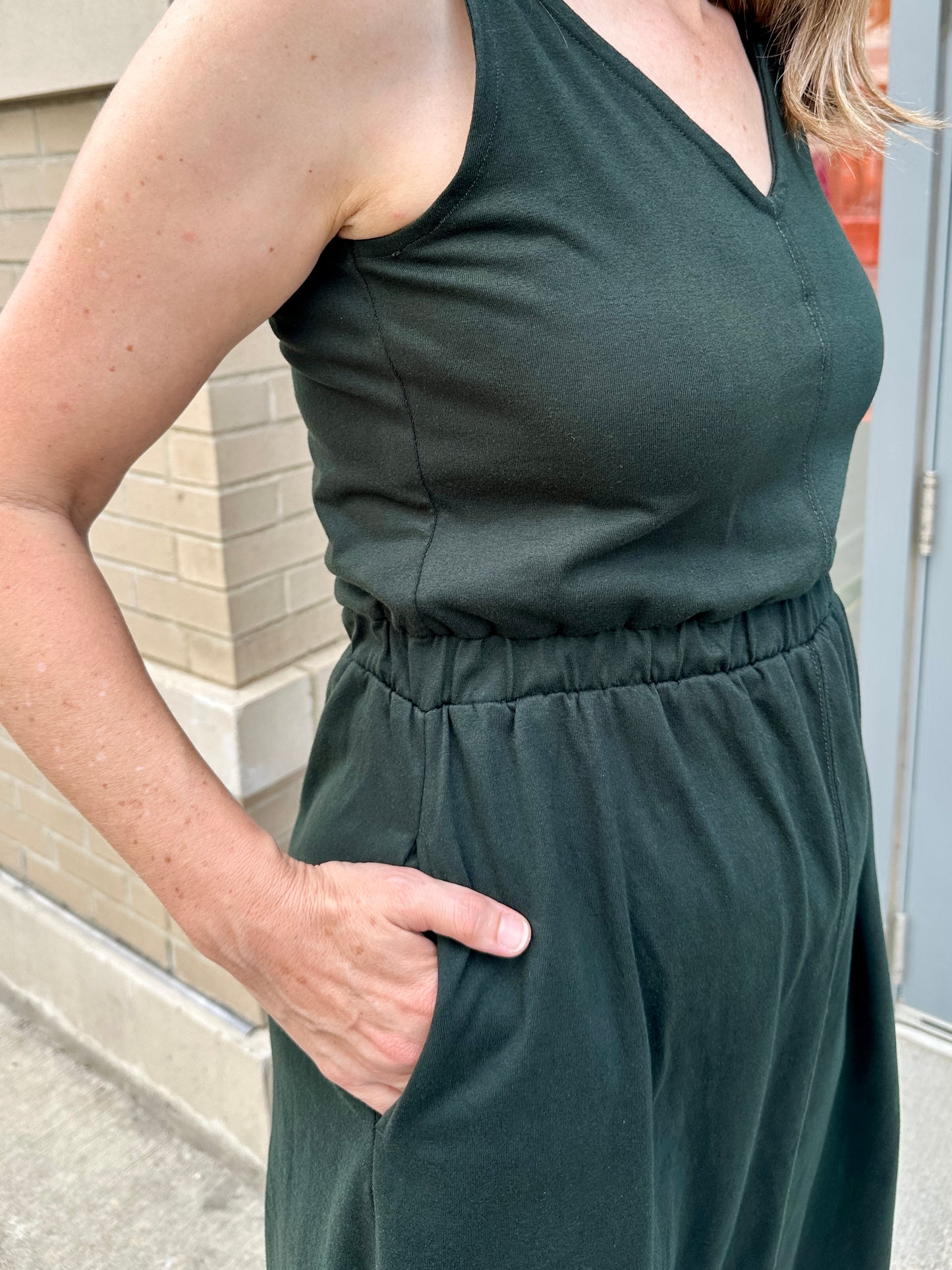 Shoulder Tie knit dress