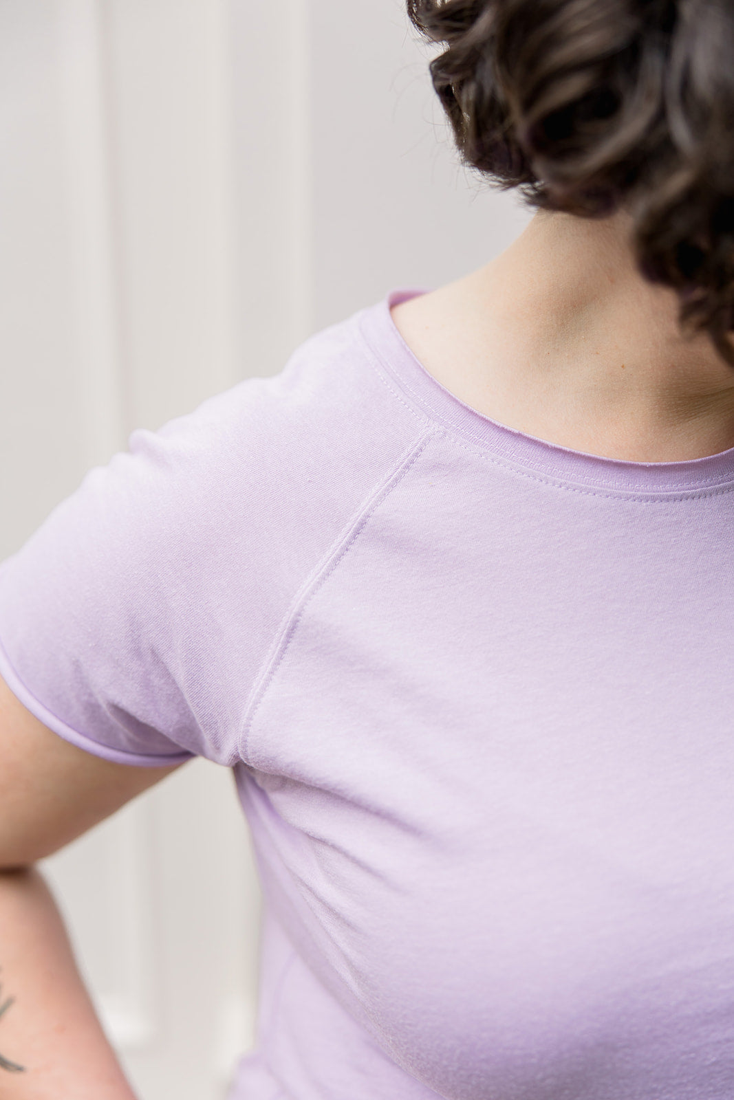 Raw Hem Raglan Tee