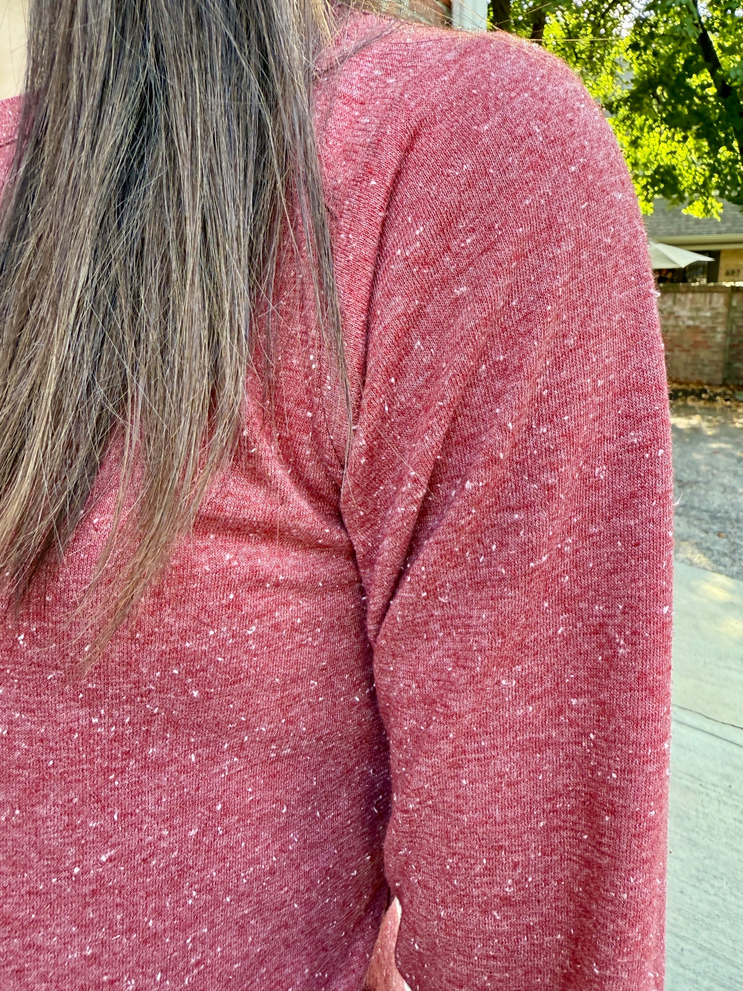 Long Sleeve Raglan Knit Top