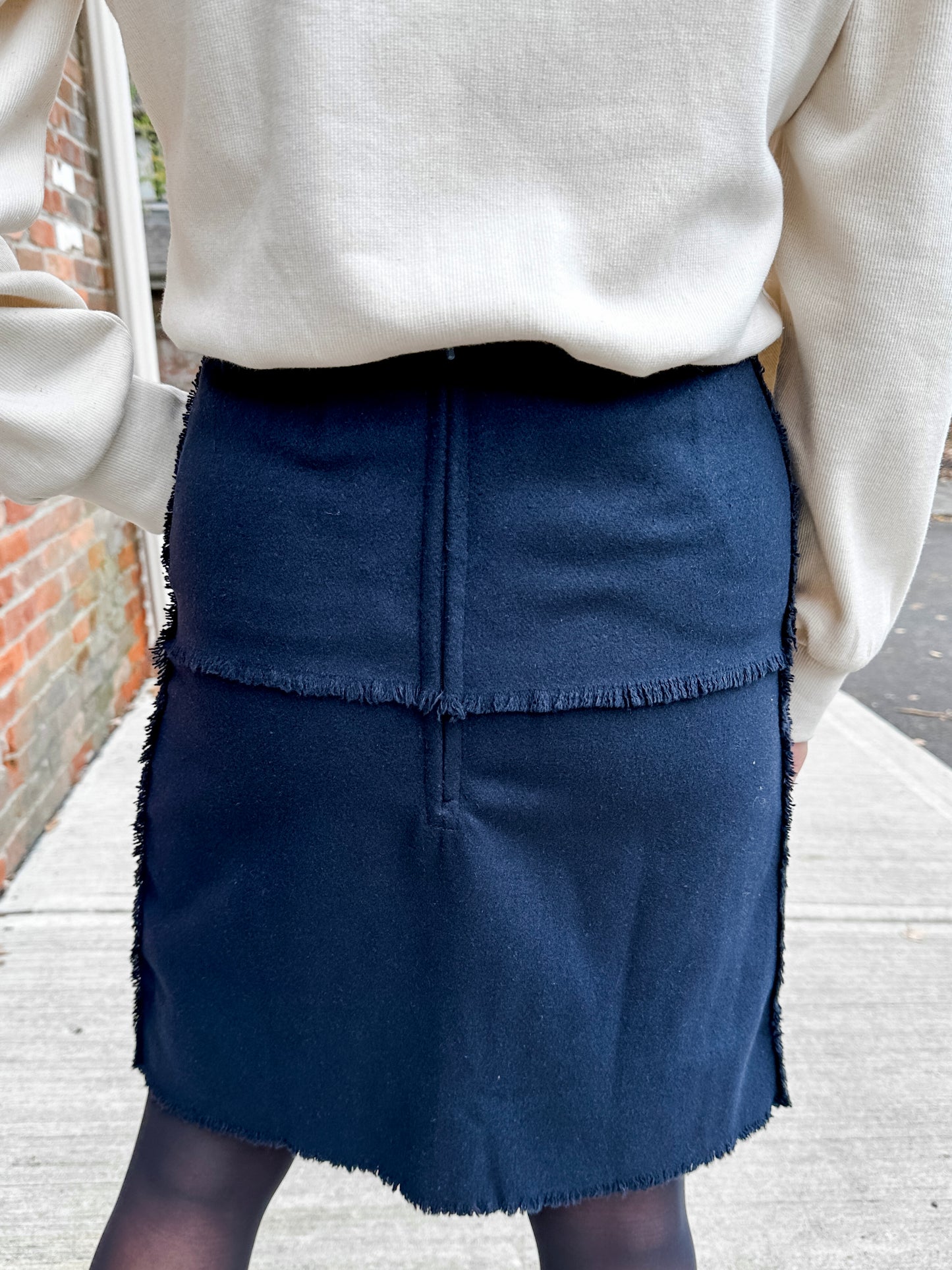 Wool Mini Skirt