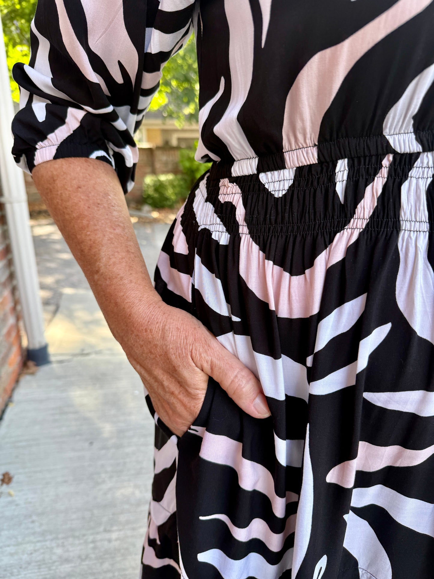 Portofino Midi Dress 3/4 sleeve