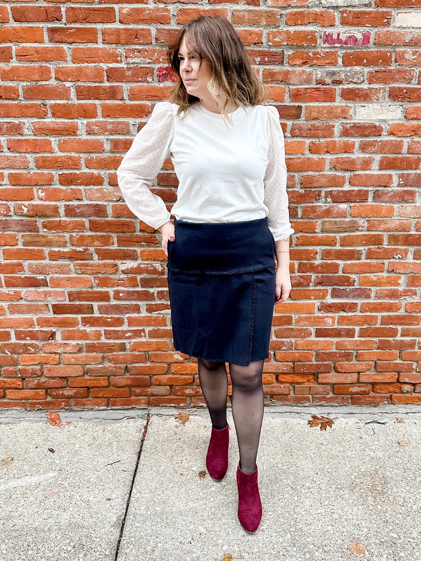 Wool Mini Skirt