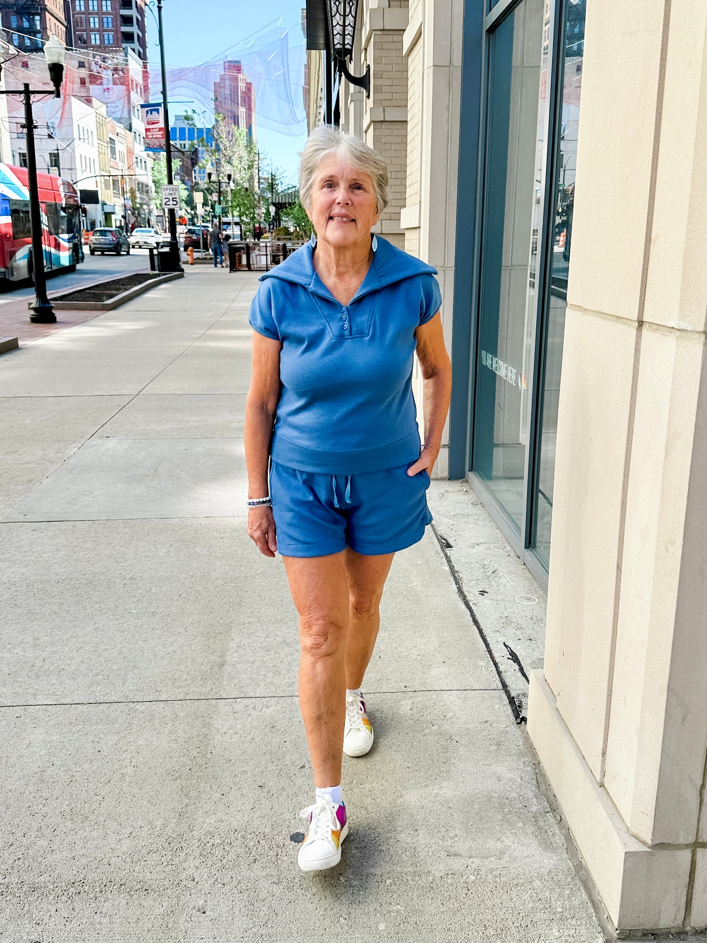Knit Ribbed Cap Sleeve Top