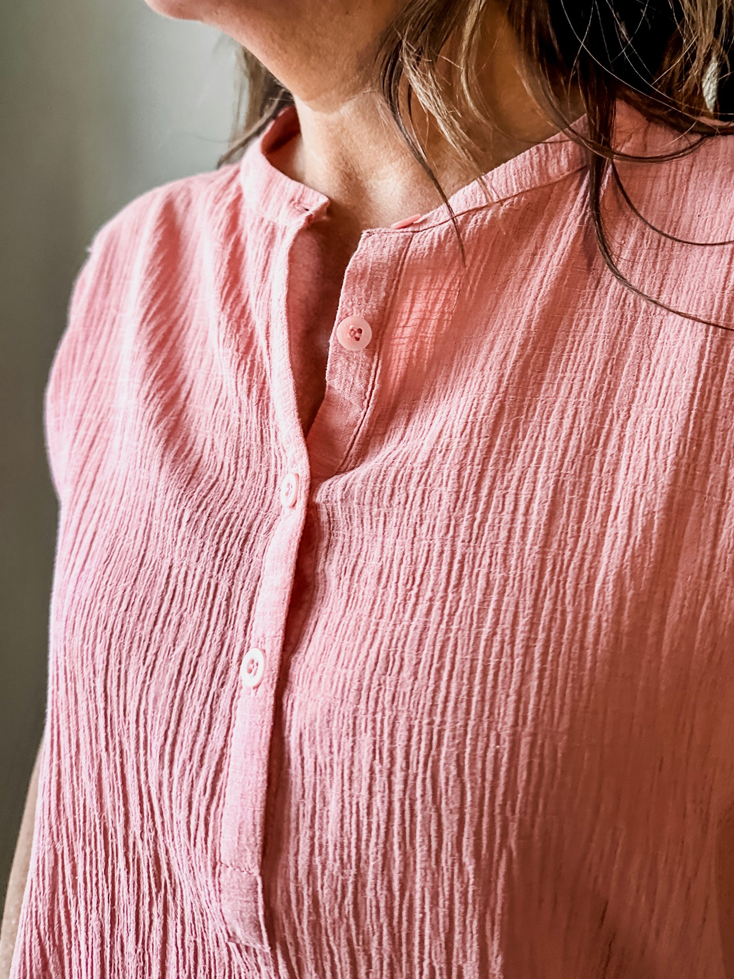 dolman band collar blouse