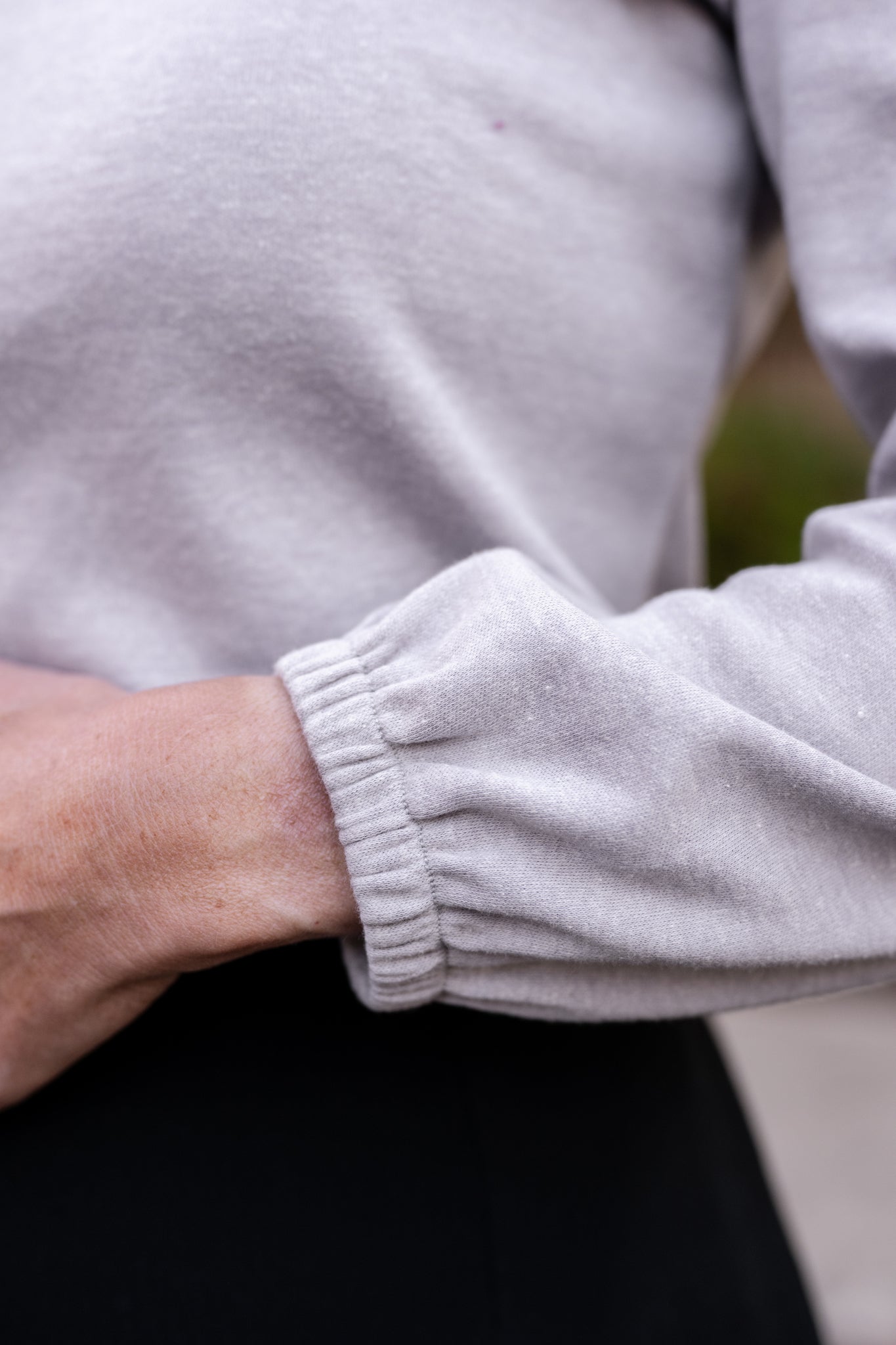 Contrasting V- Neck Top