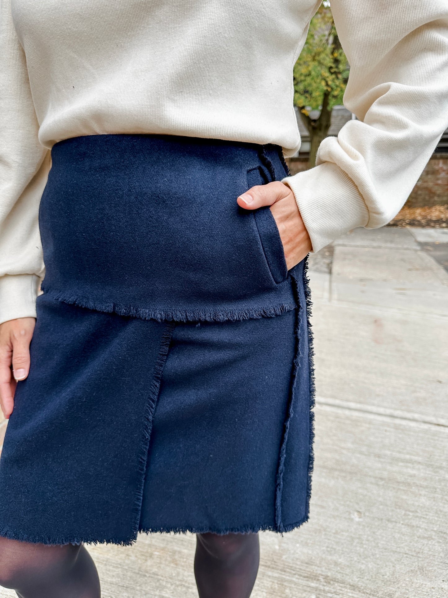Wool Mini Skirt