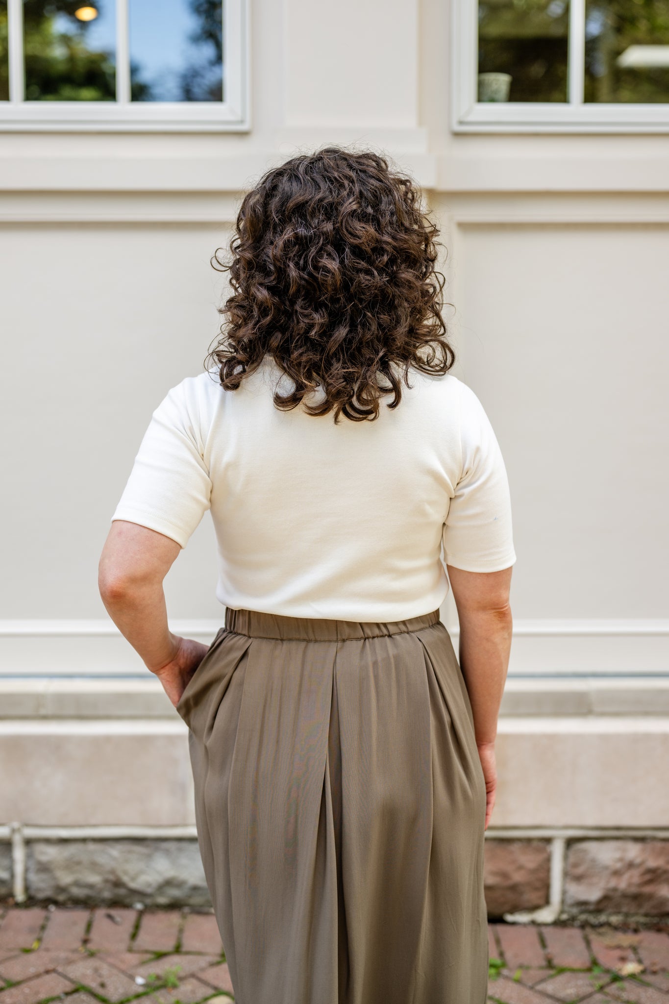 Side Button Midi Skirt - last chance
