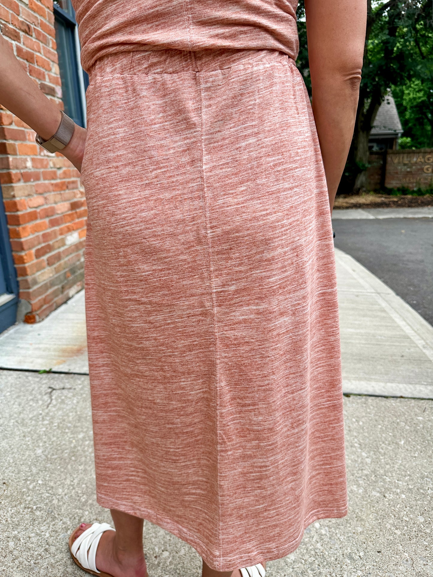Shoulder Tie knit dress