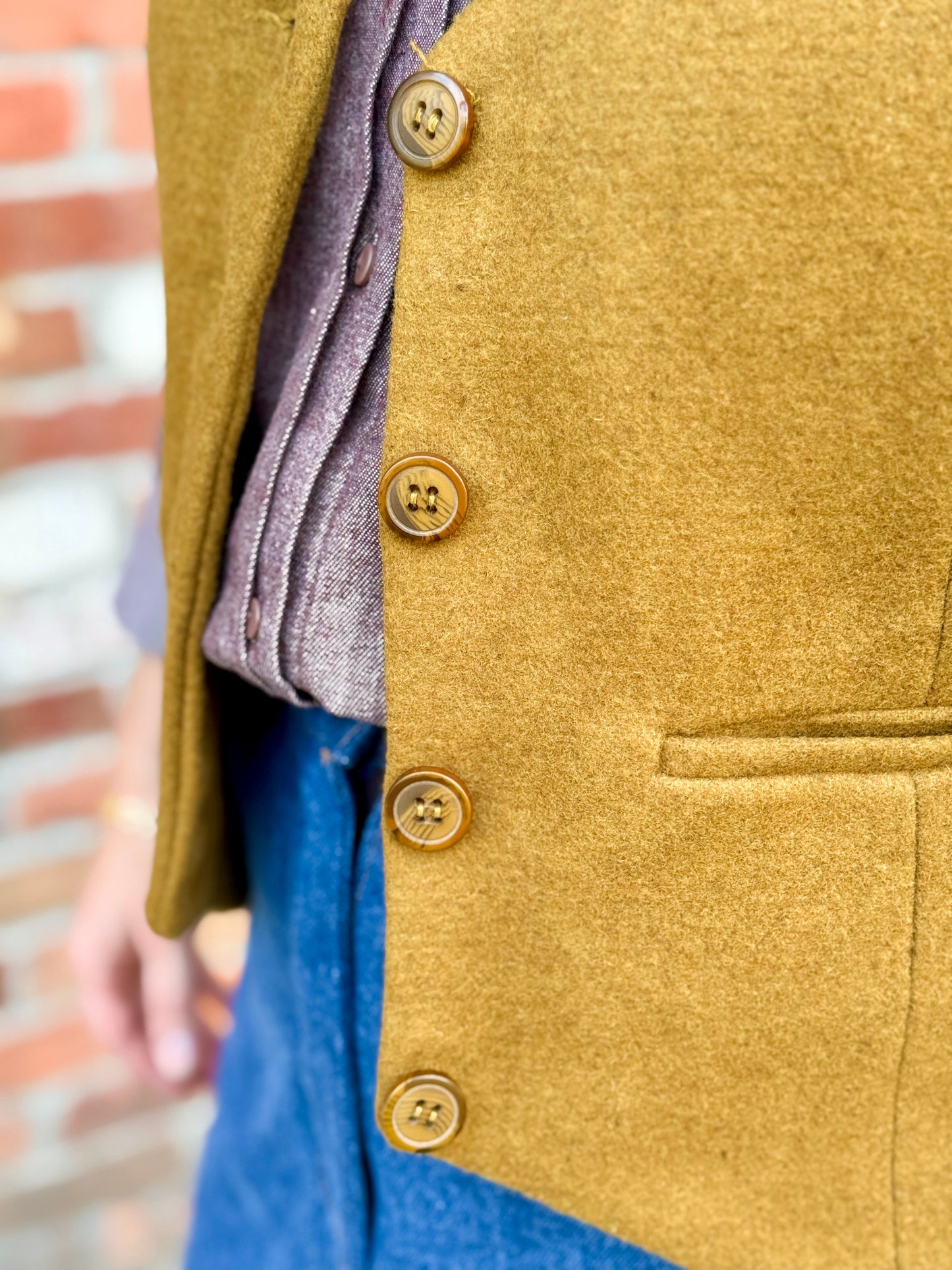 Button-Front Vest (camel)