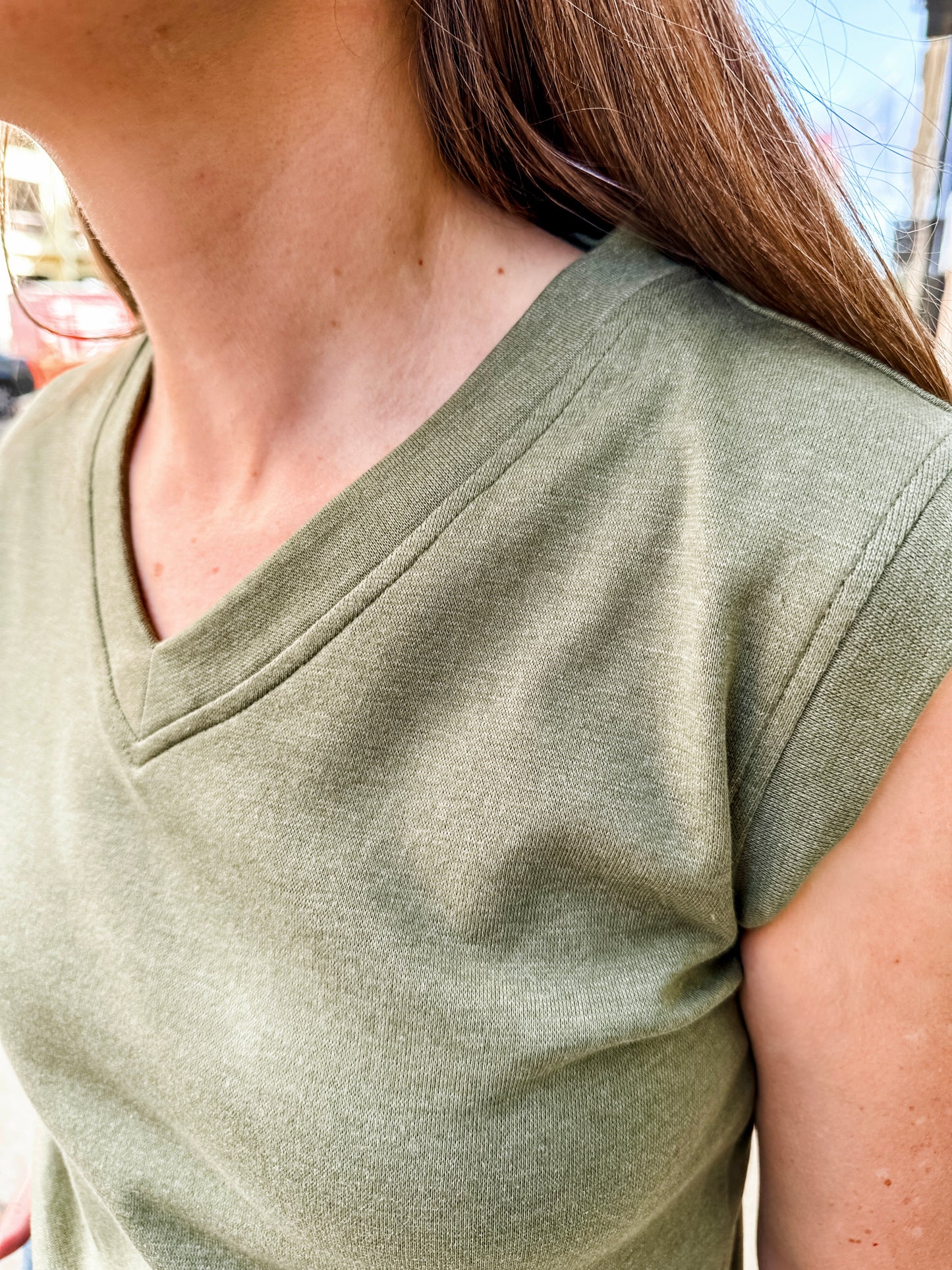 sleeveless knit vest top