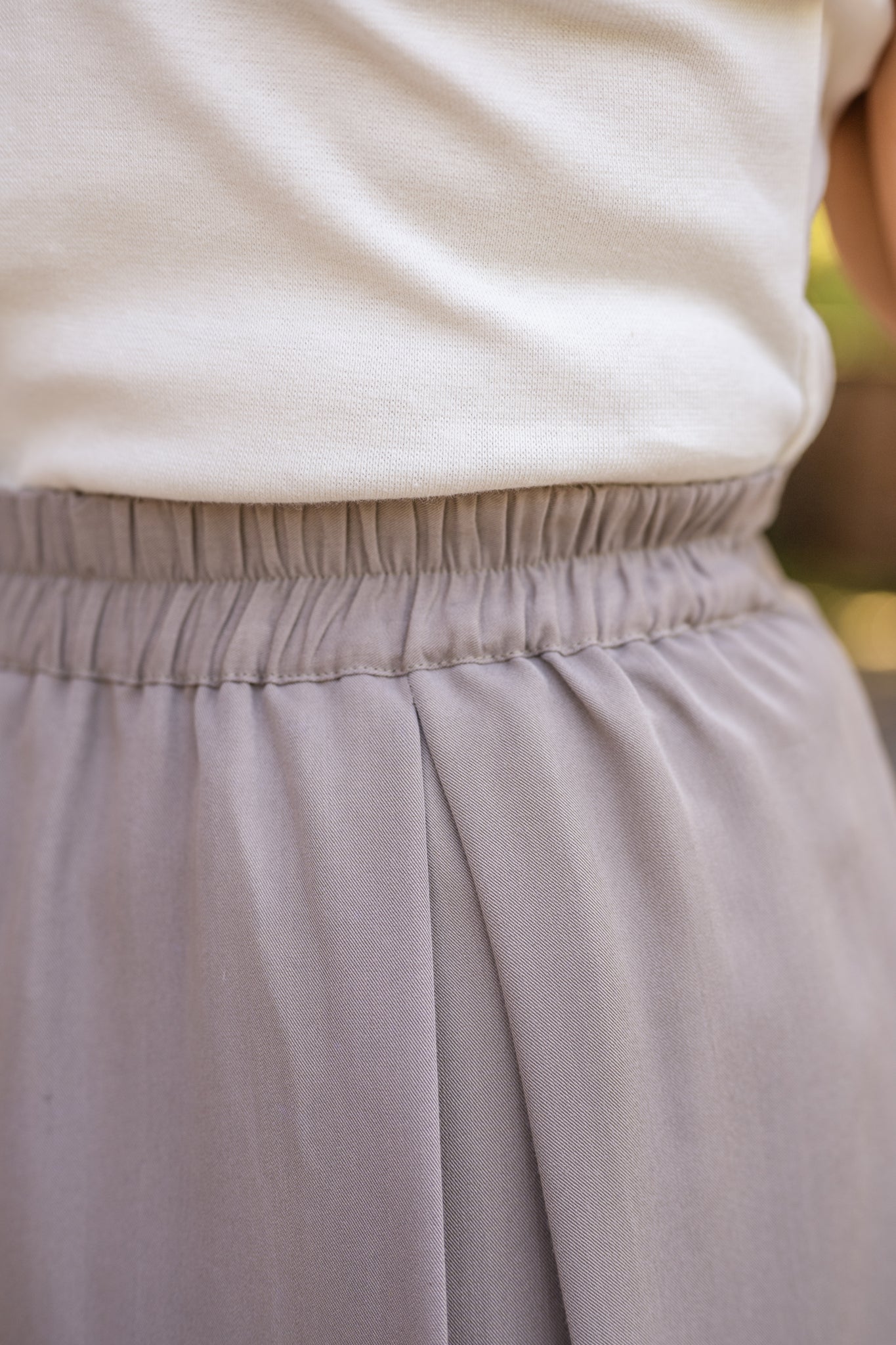 Side Button Midi Skirt