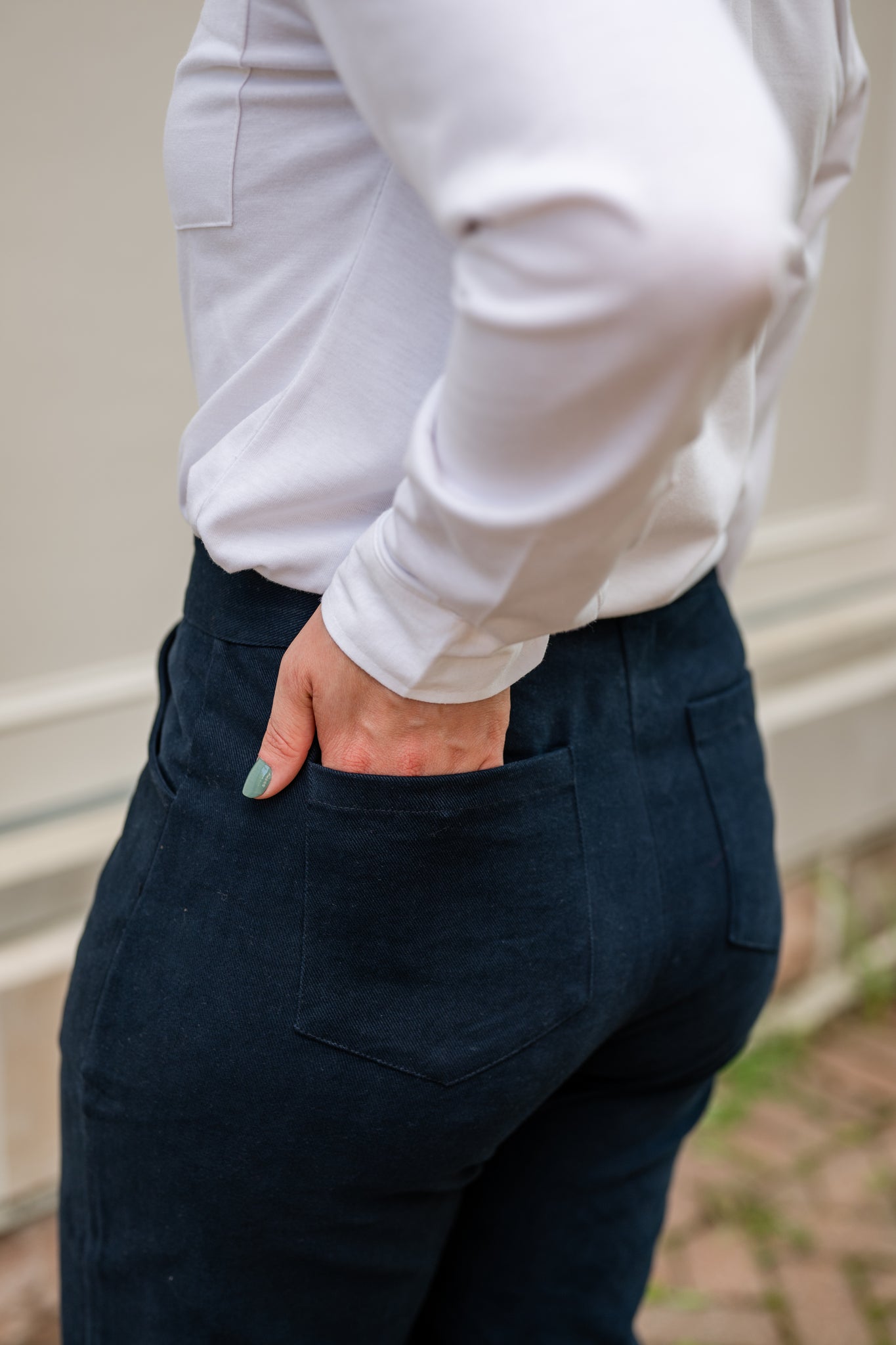 Stretch Denim Brushed Twill Pant