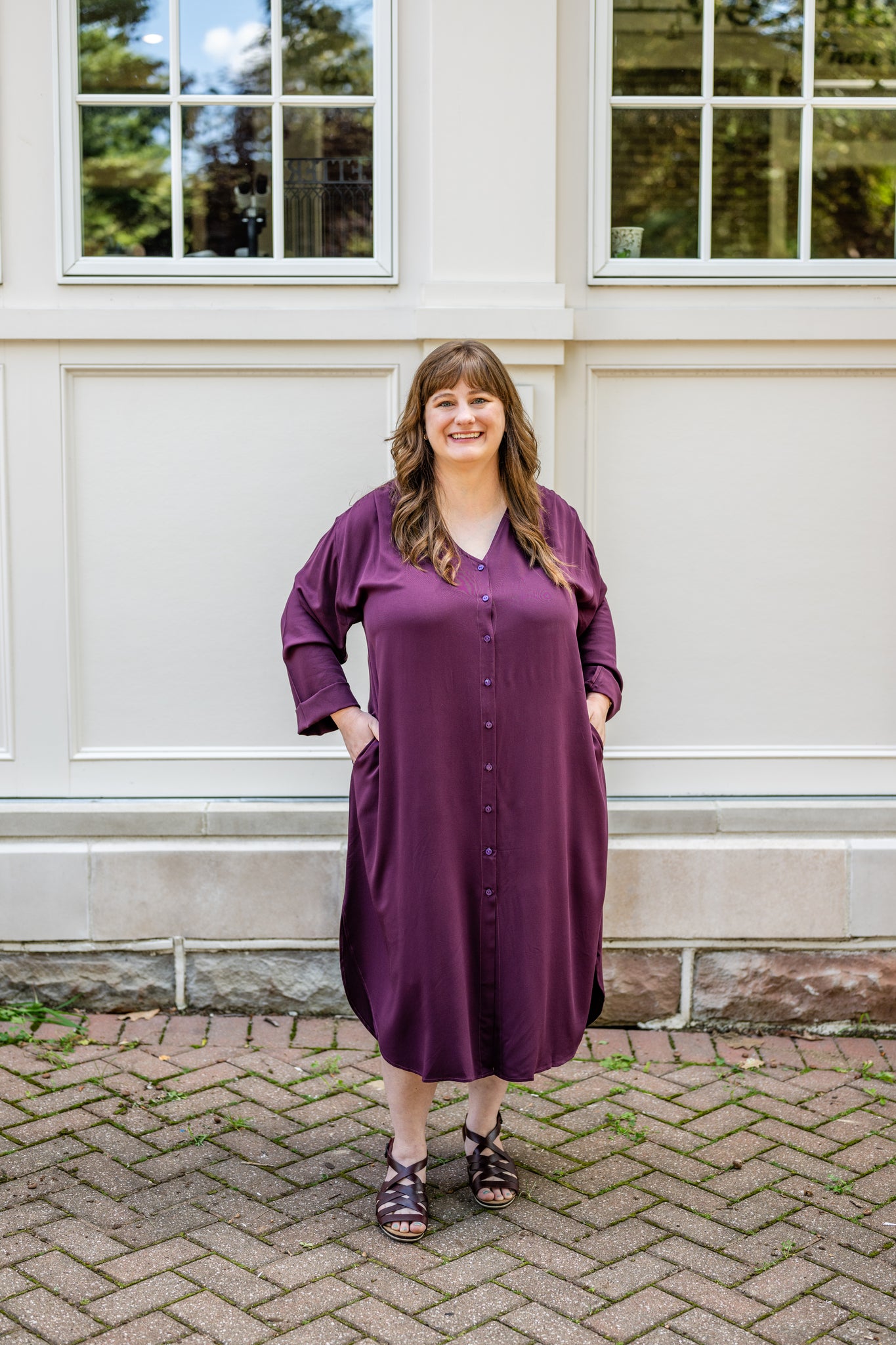 longchamp purple dress Dress Dark Purple - Crepe 12 UK