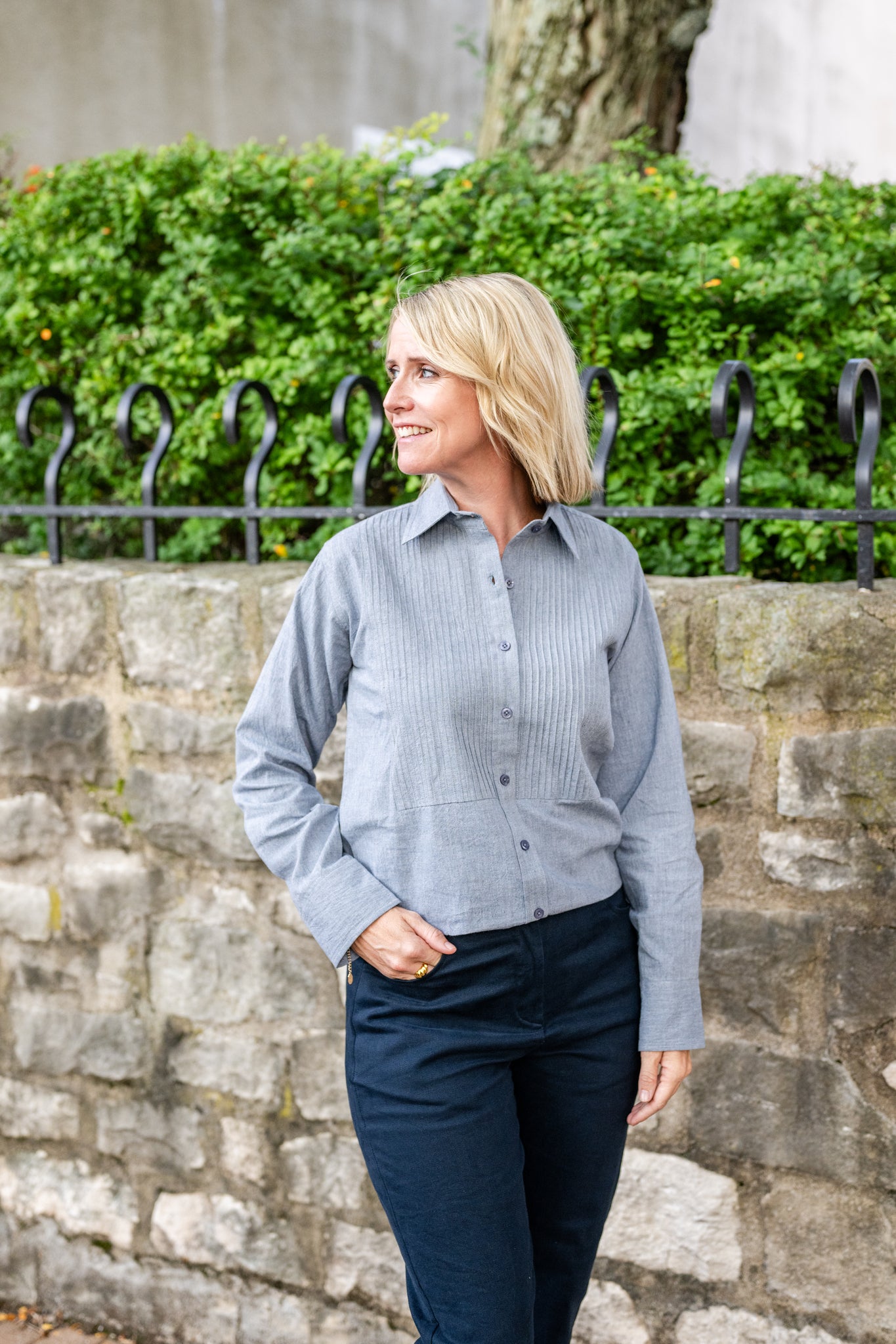 Tux Pleat Classic Button Up Shirt