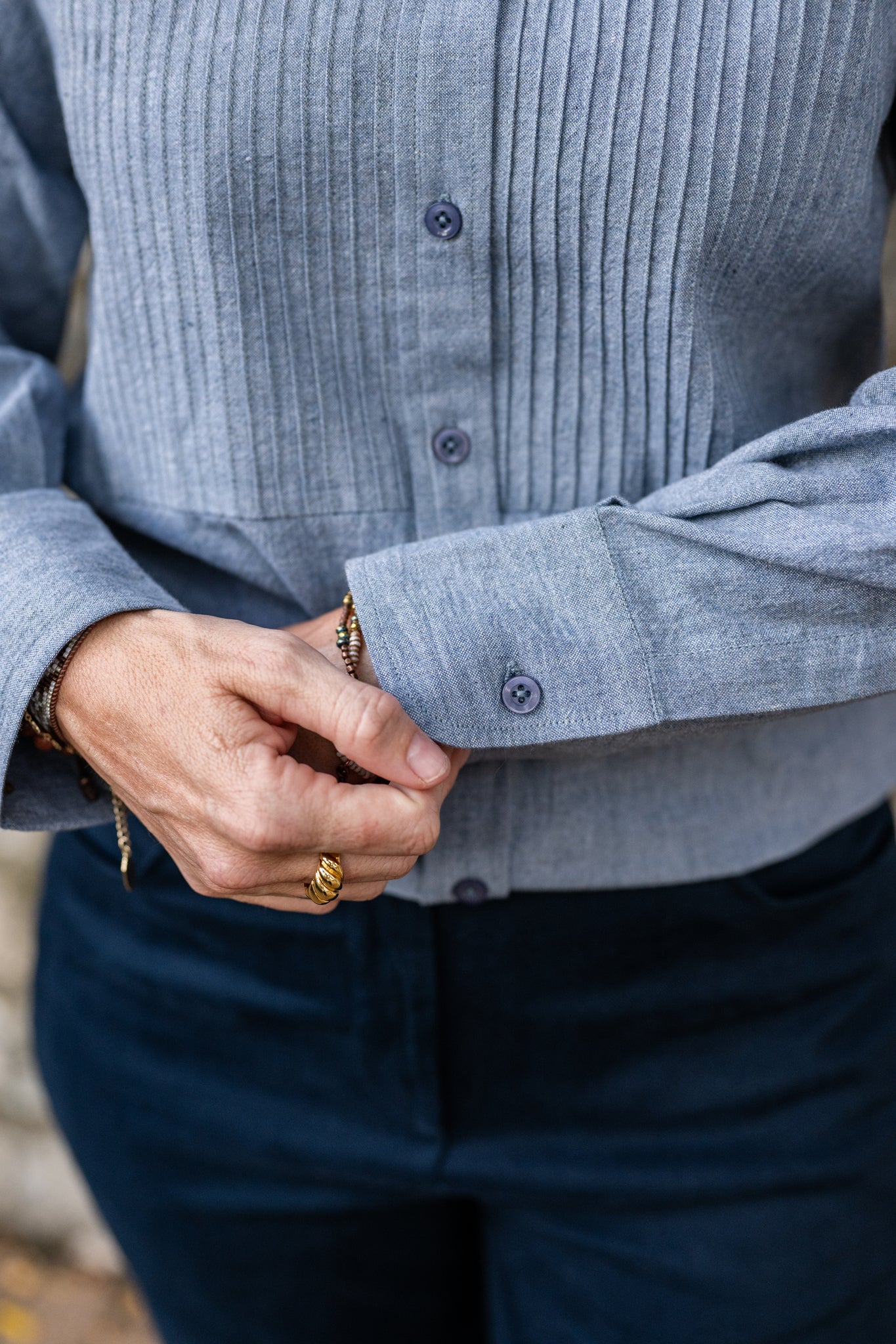 Tux Pleat Classic Button Up Shirt