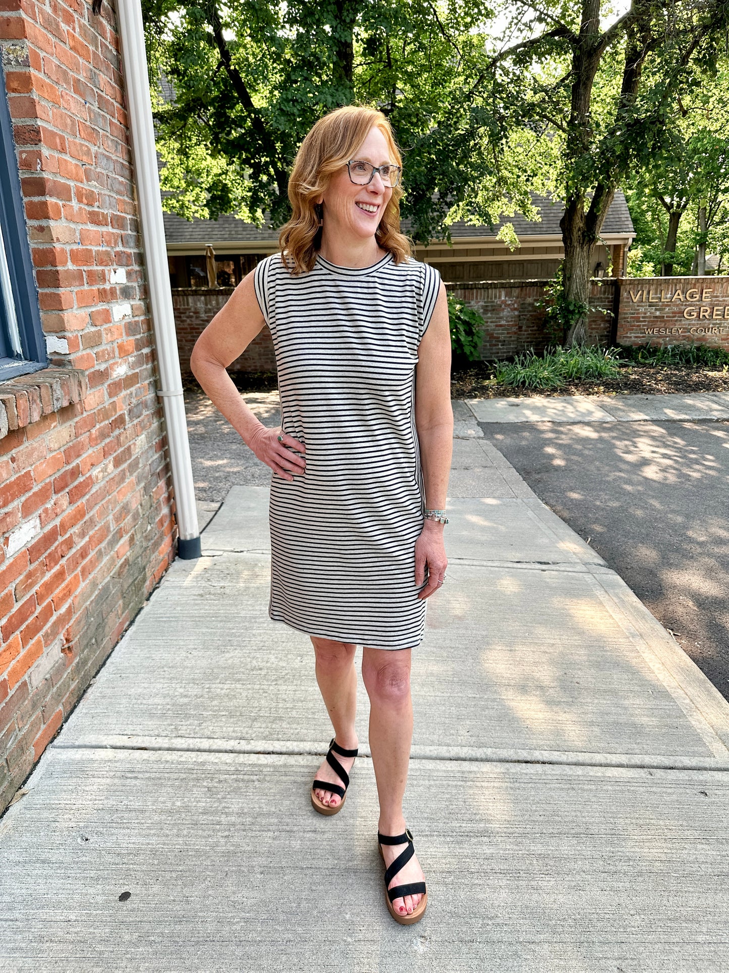 Striped Knit Dress