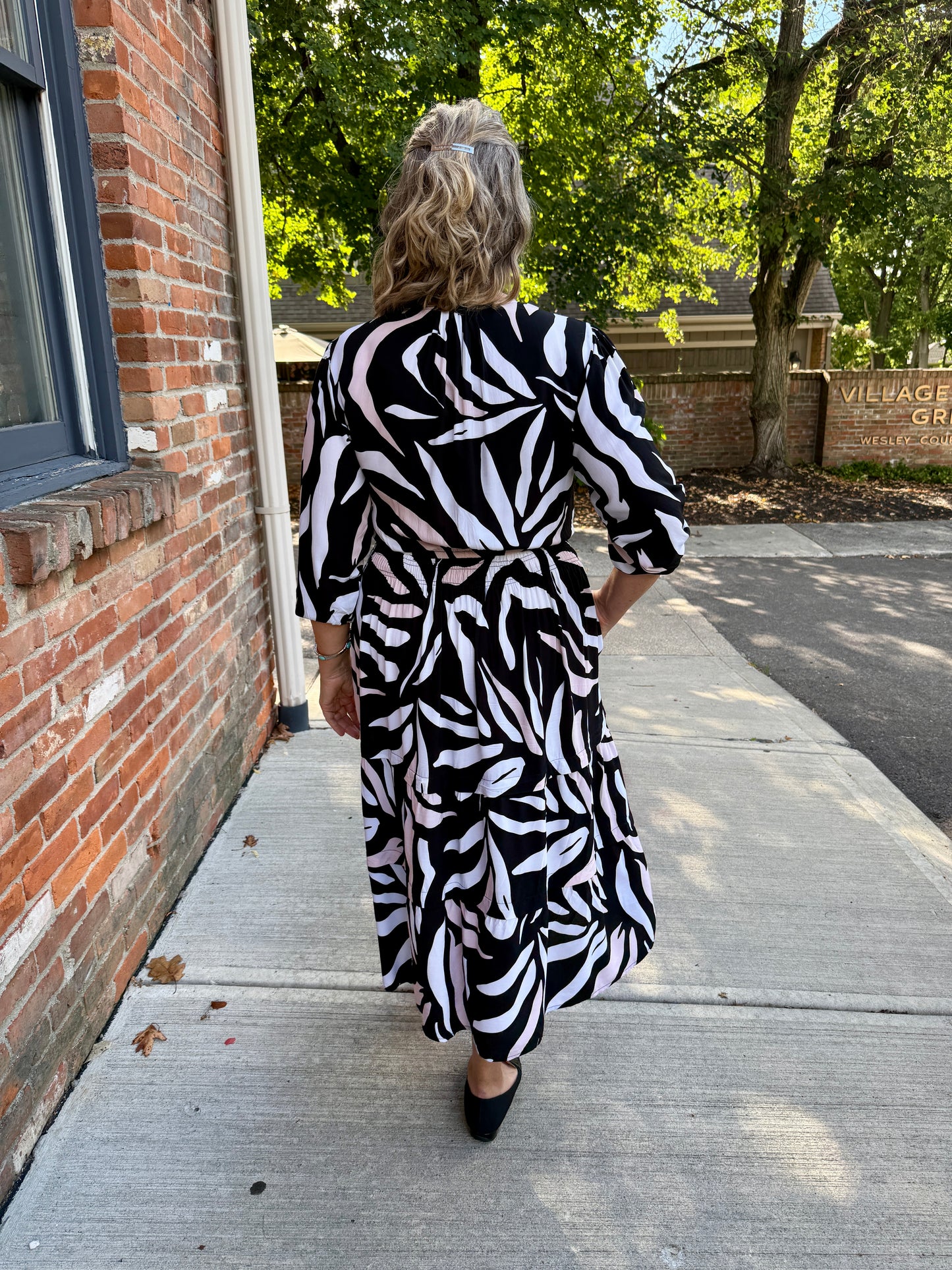 Portofino Midi Dress 3/4 sleeve
