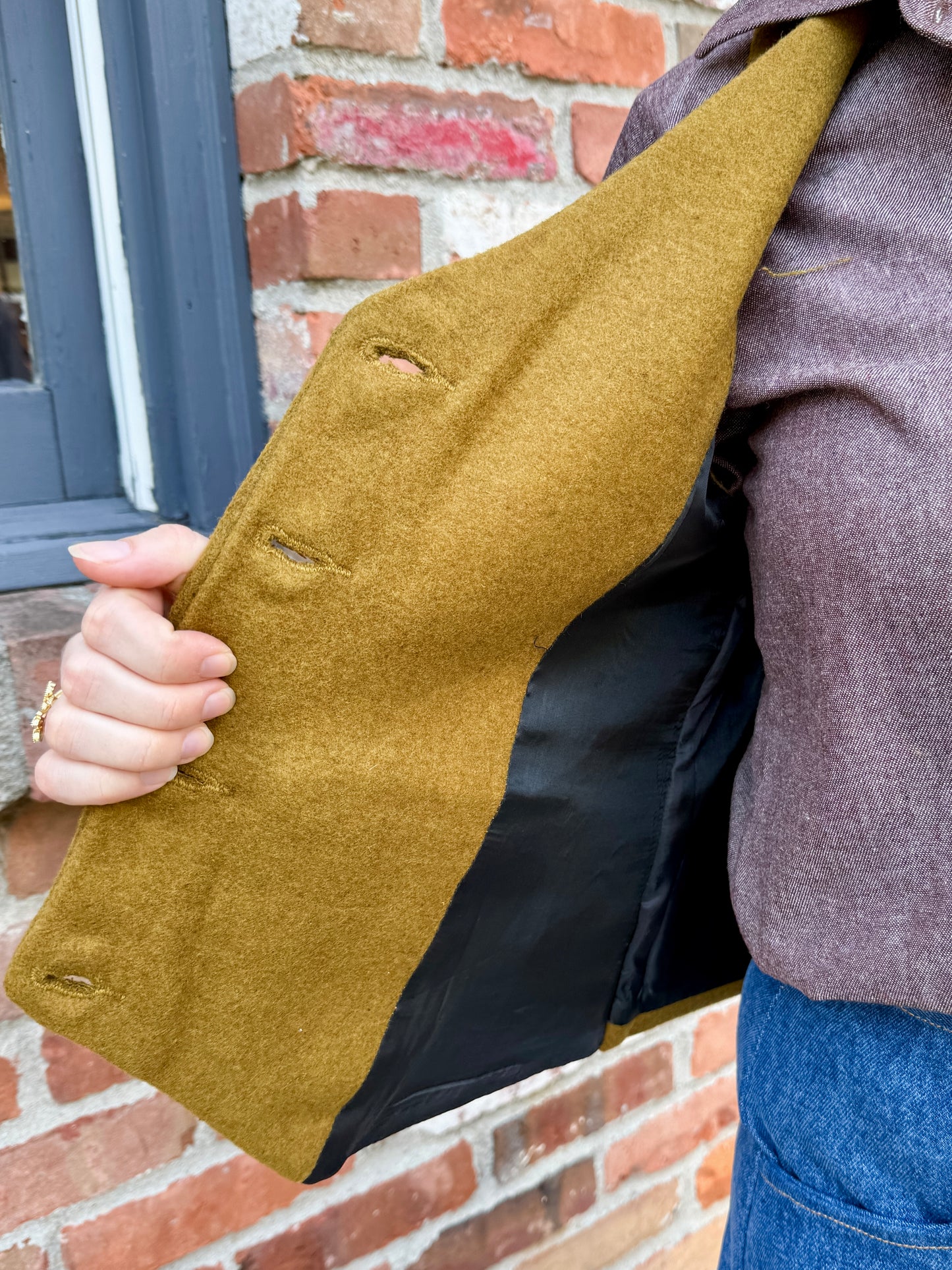 Button-Front Vest (camel)