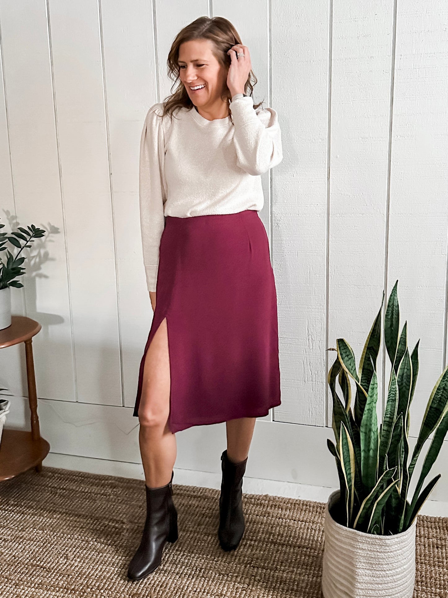 Pencil Skirt with Slit