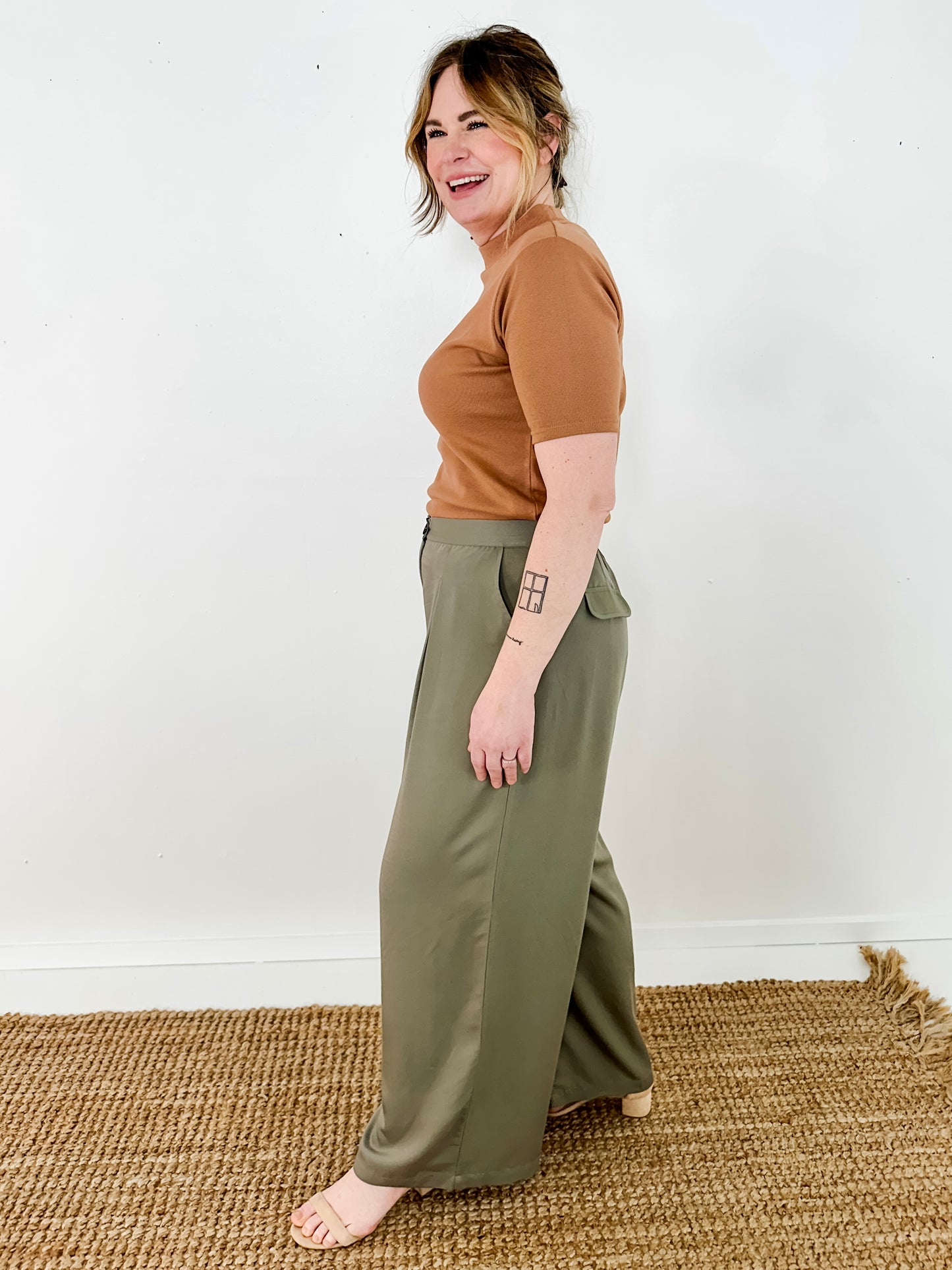 Box Pleat Dress Pant