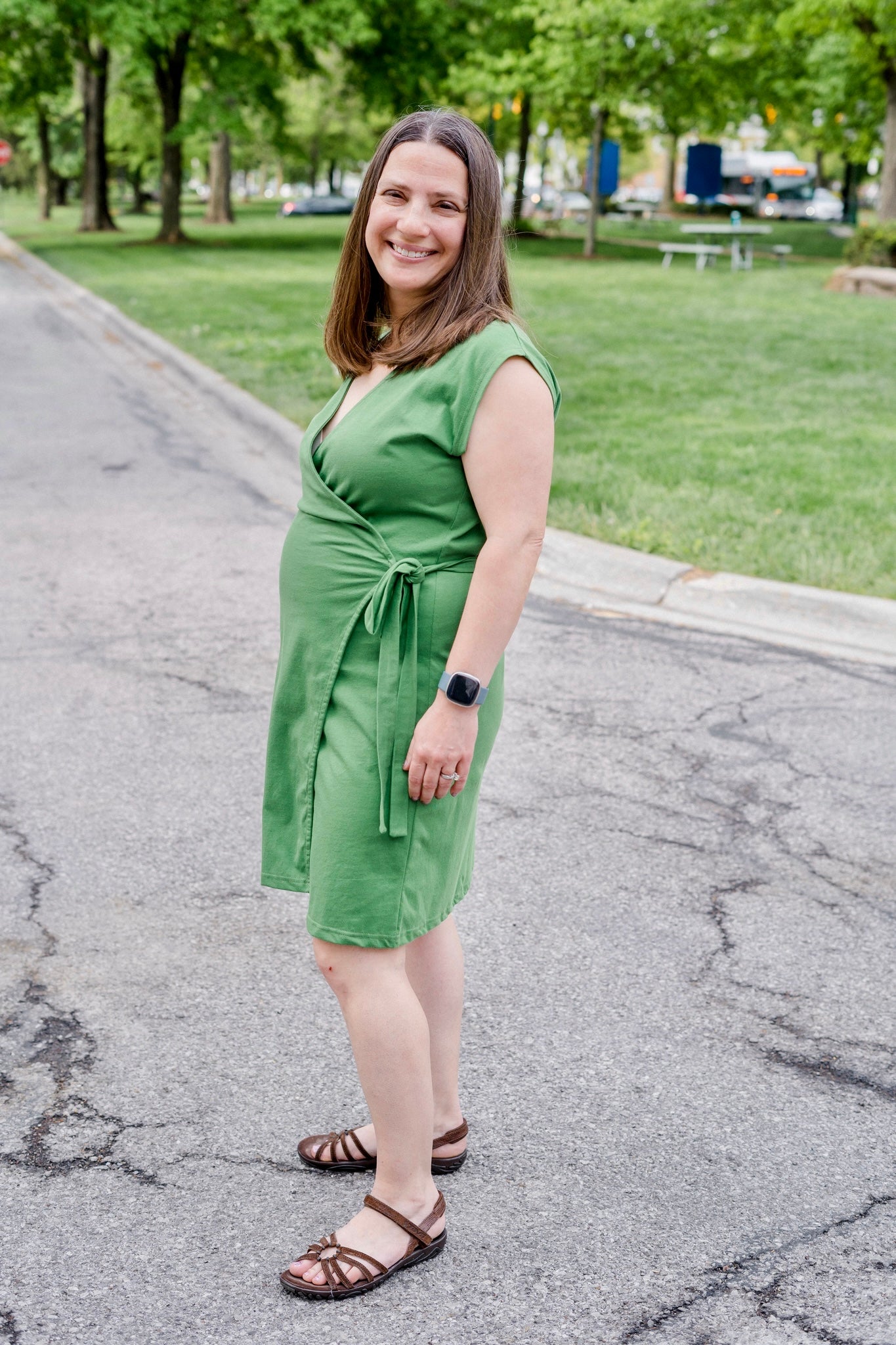 Knit Wrap Dress Mini