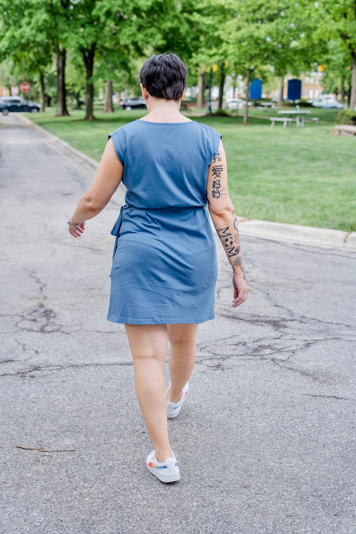 Knit Wrap Dress Mini