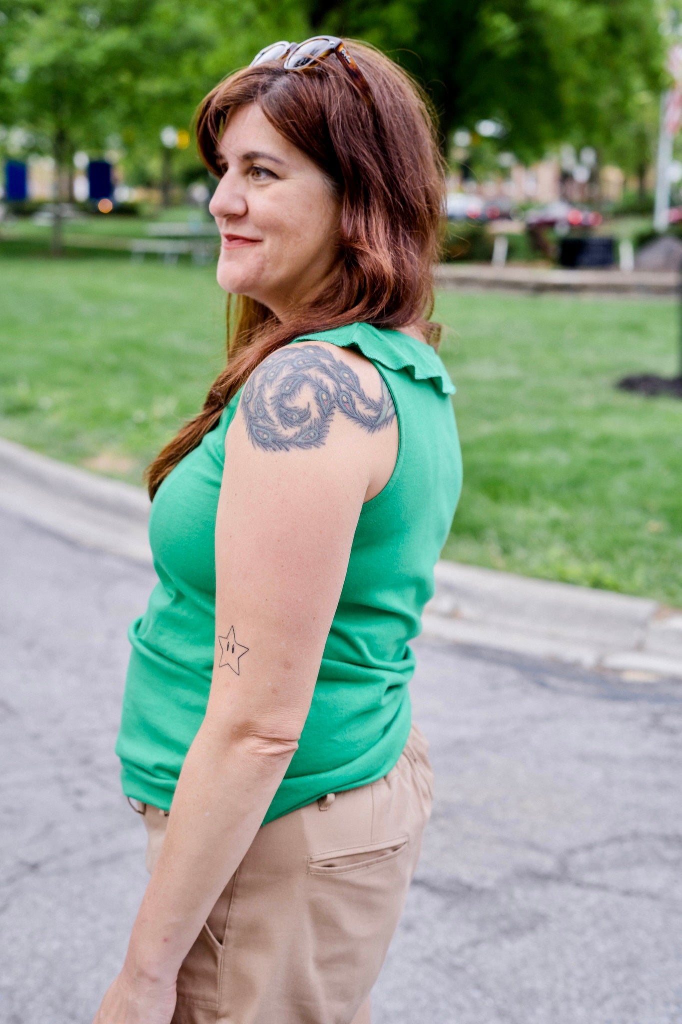 Ruffle V-Neck Tank