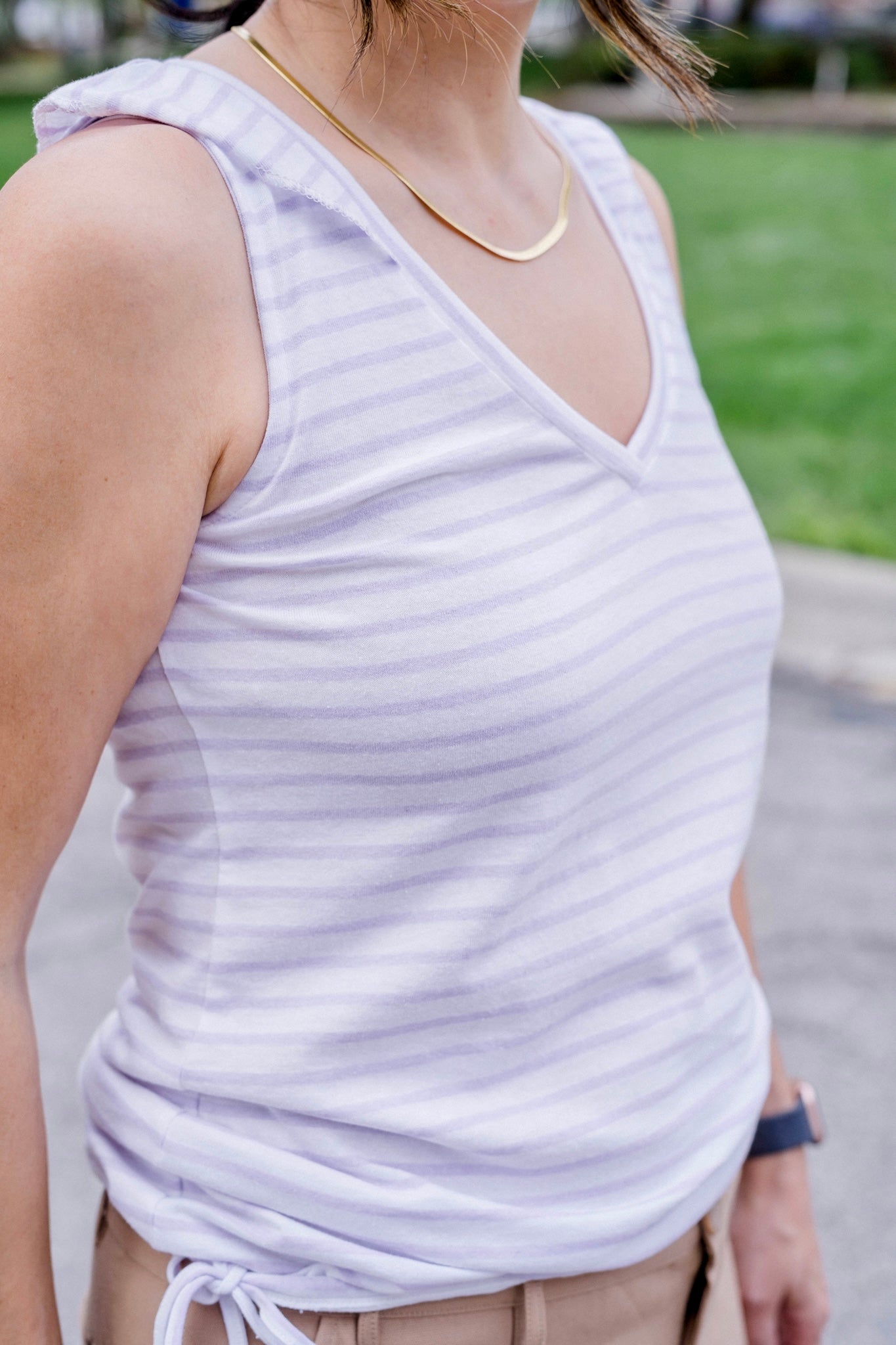 Ruffle V-Neck Tank