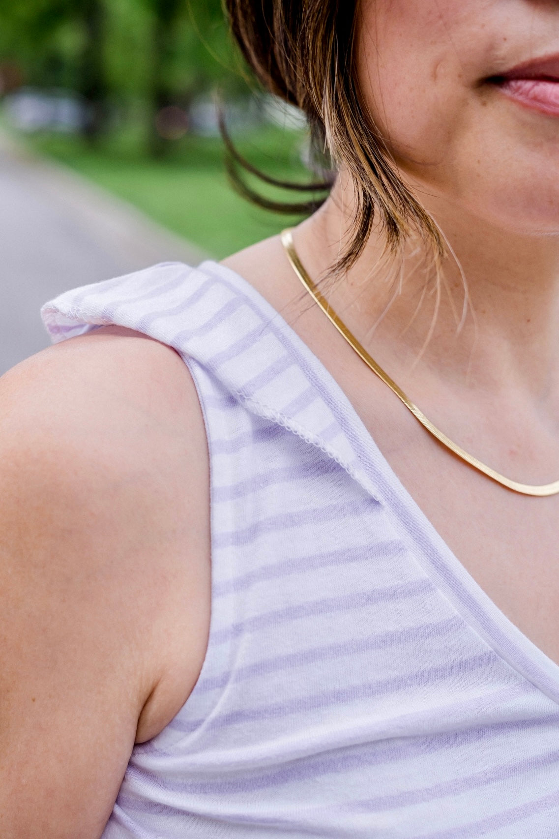 Ruffle V-Neck Tank