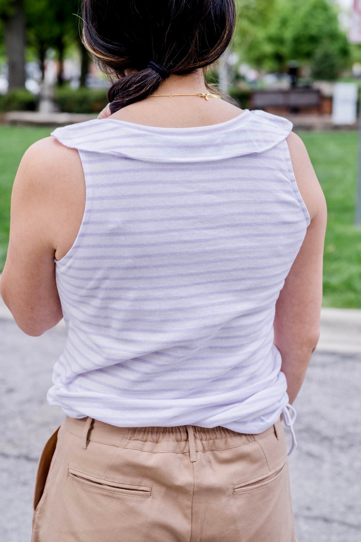 Ruffle V-Neck Tank