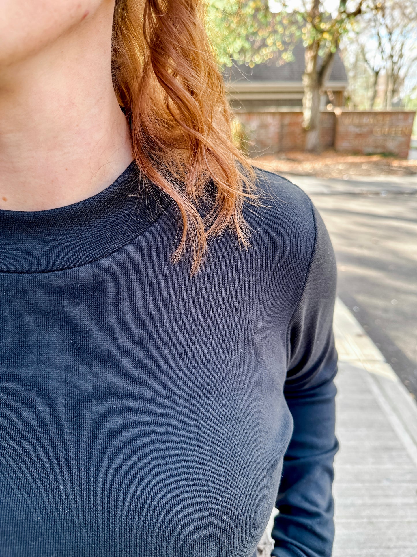 Long Sleeve Mock Neck
