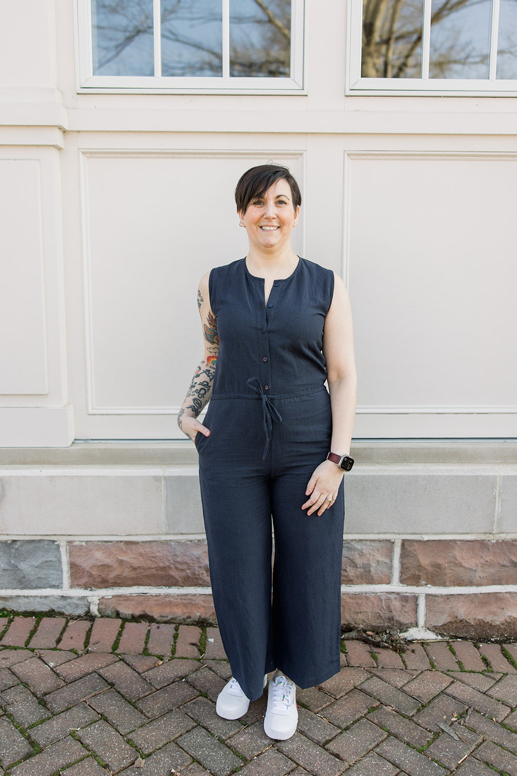 Sleeveless Woven Jumpsuit