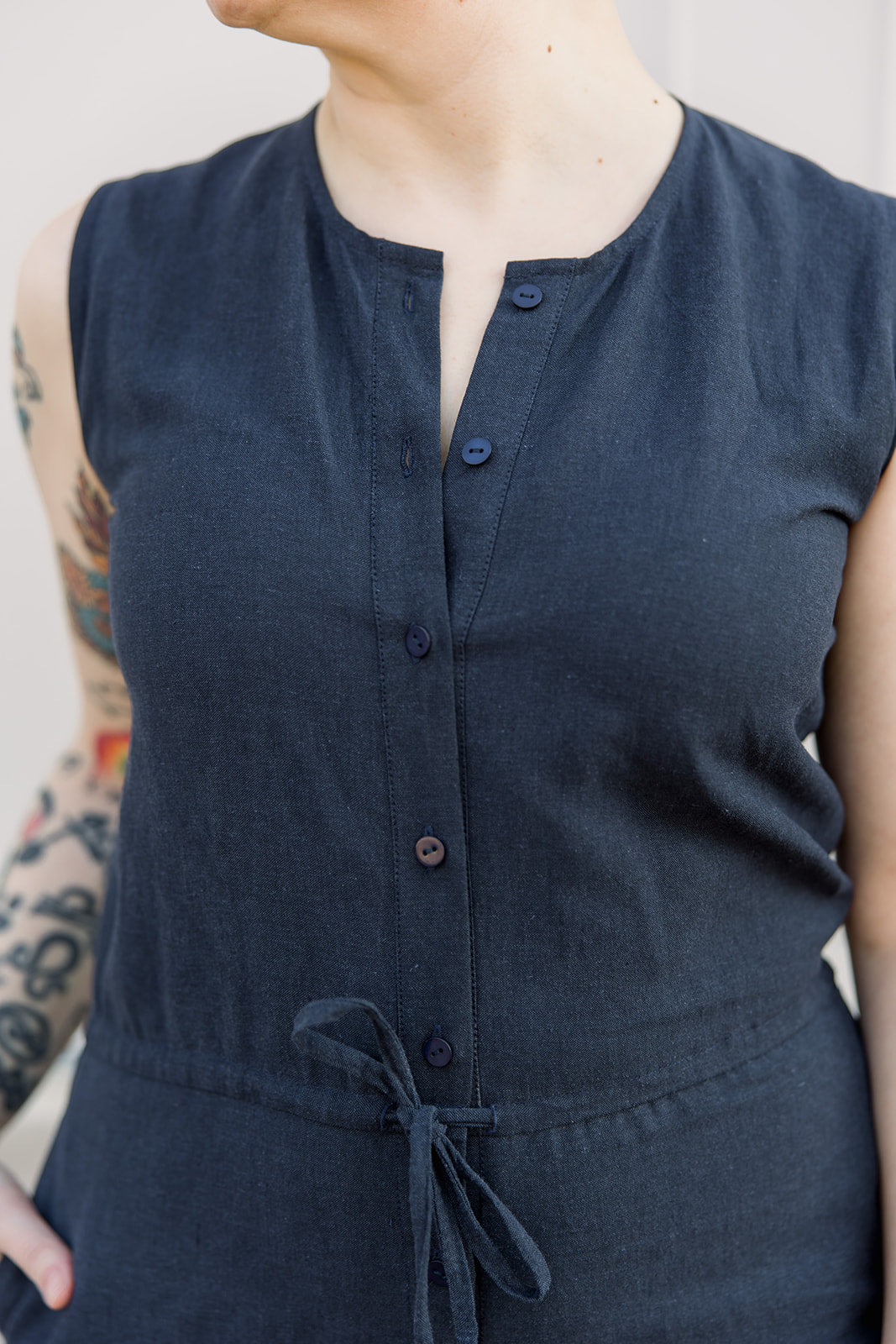 Sleeveless Woven Jumpsuit